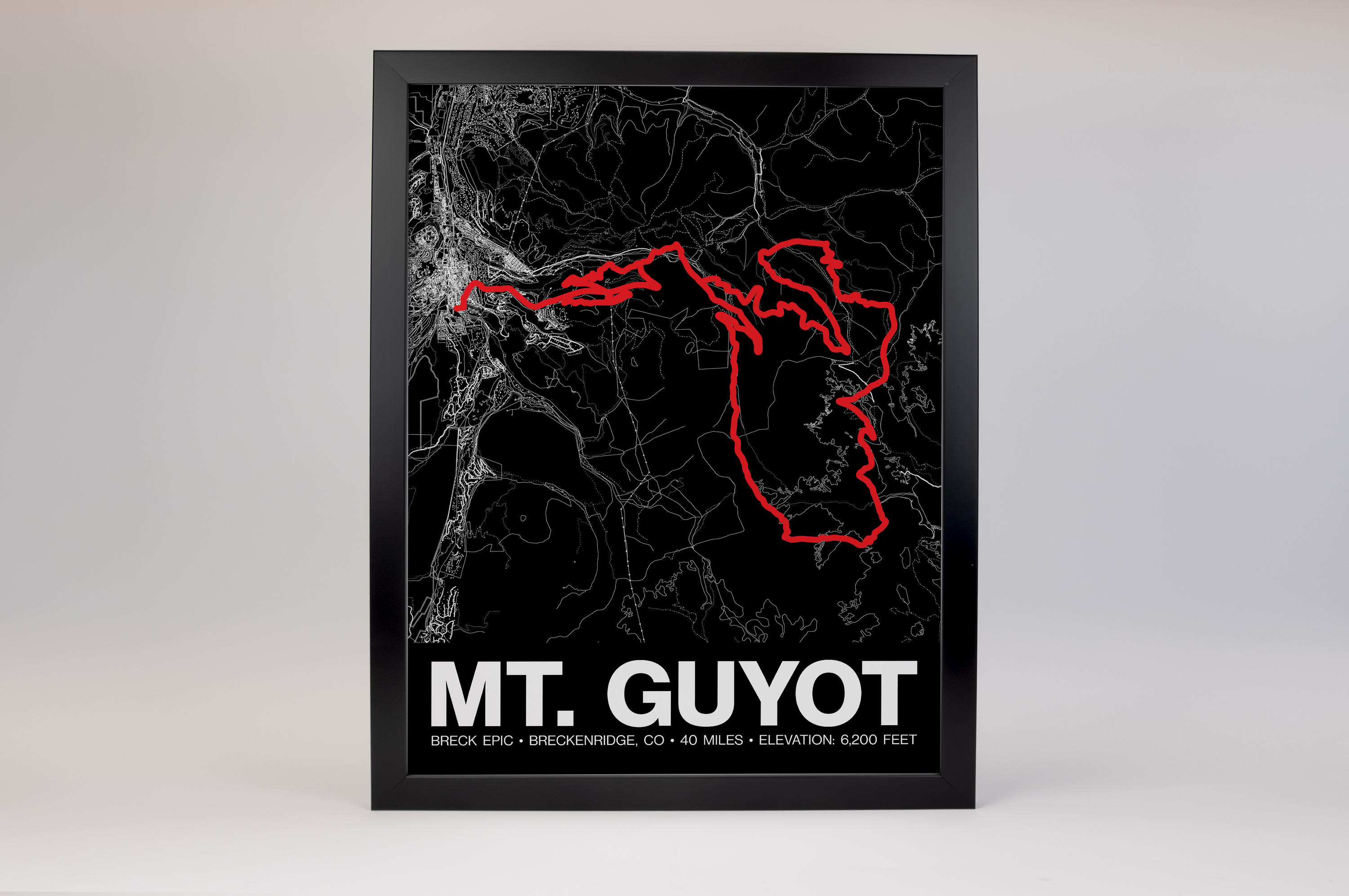 Breck Epic Circumnavigation of Mt. Guyot Poster - Grid Style