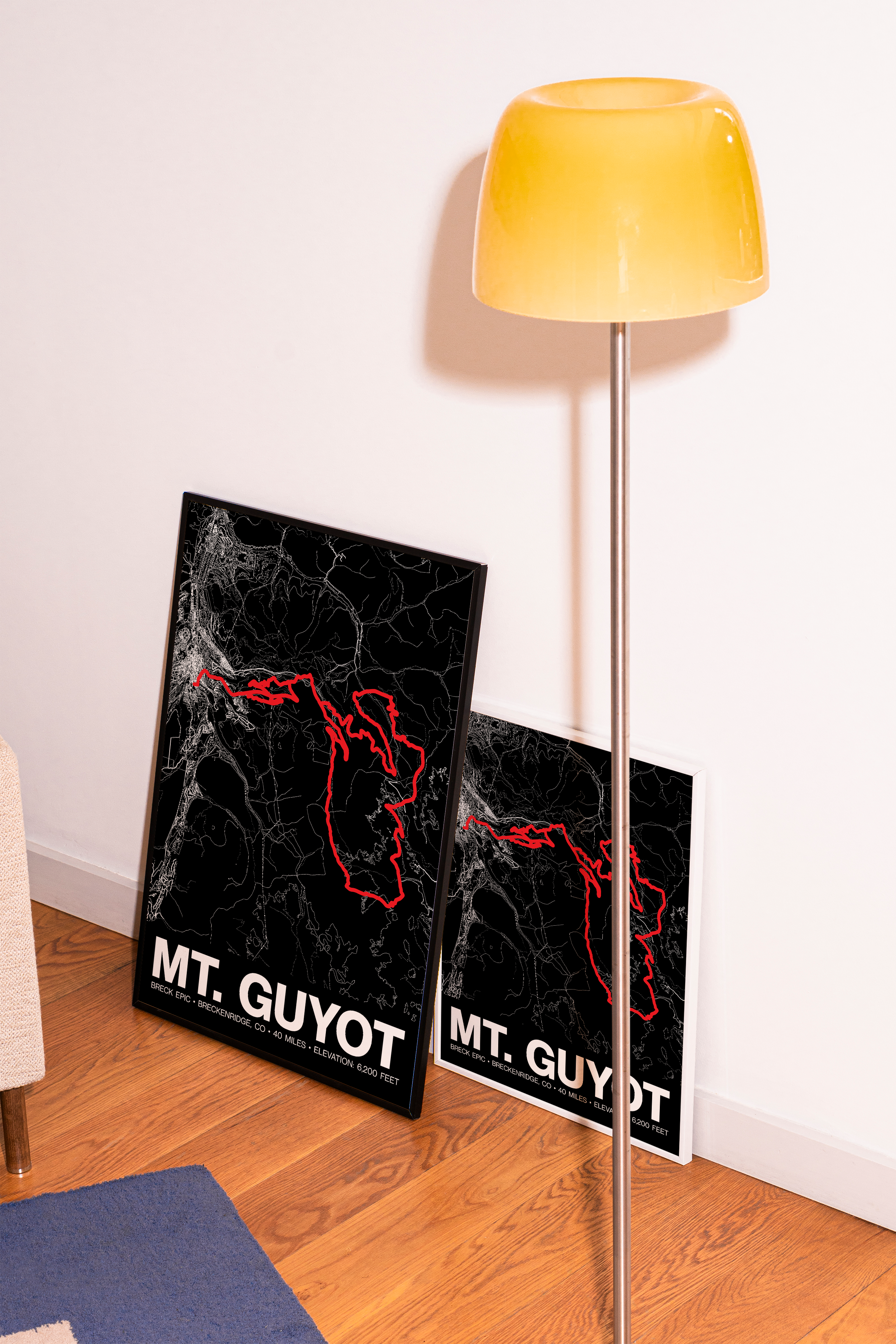 Breck Epic Circumnavigation of Mt. Guyot Poster - Grid Style