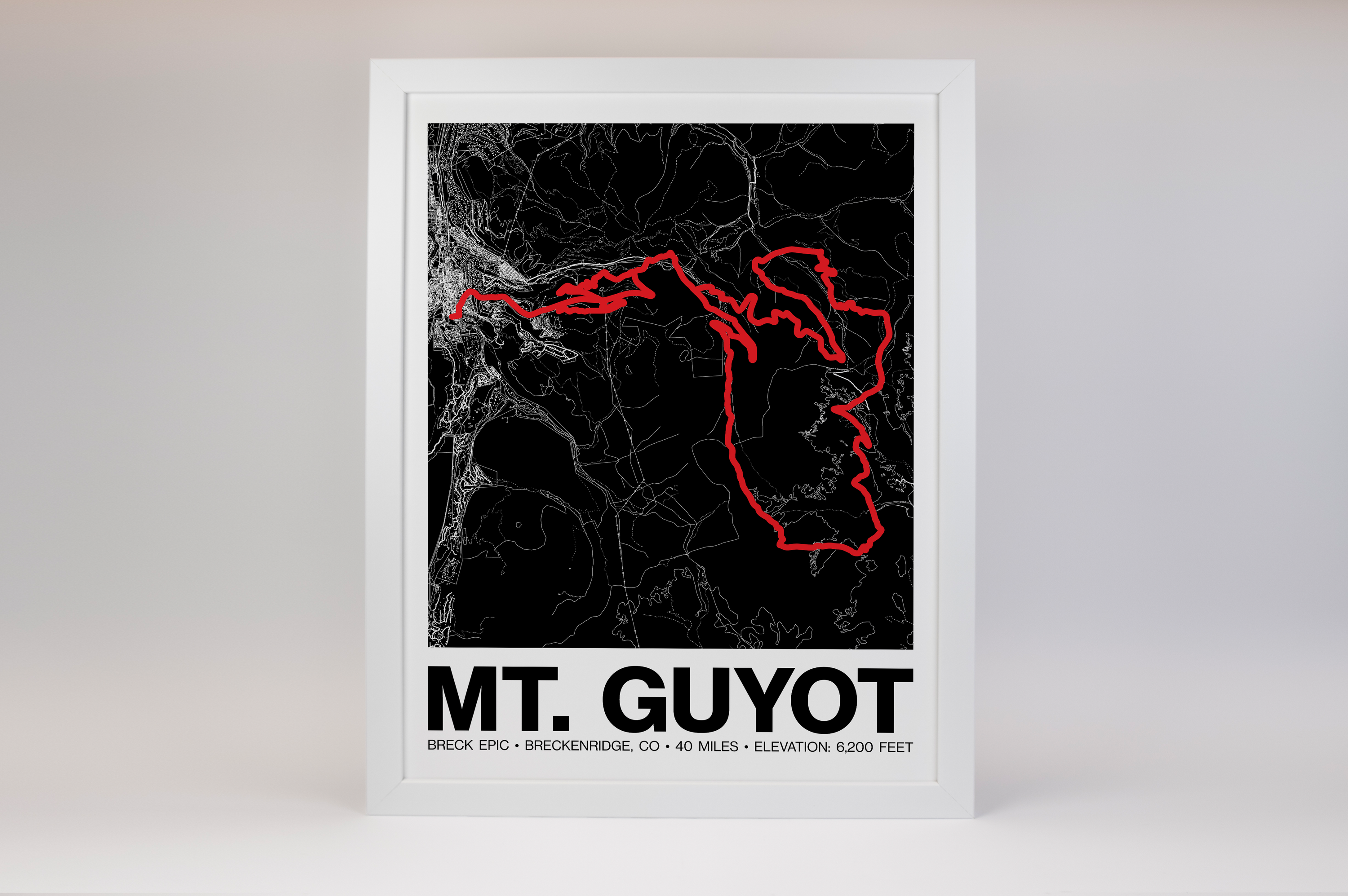 Breck Epic Circumnavigation of Mt. Guyot Poster - Grid Style