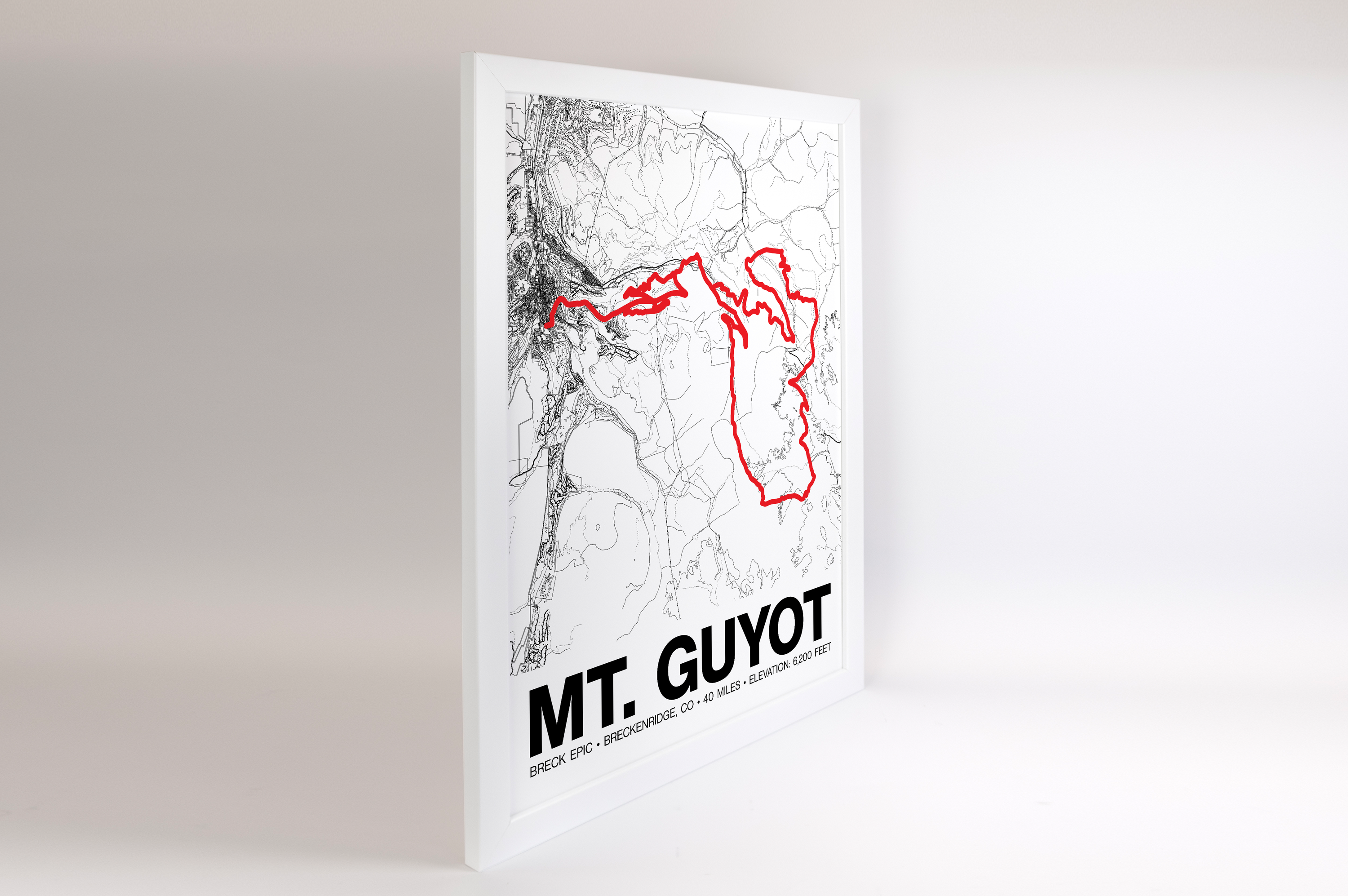 Breck Epic Circumnavigation of Mt. Guyot Poster - Grid Style