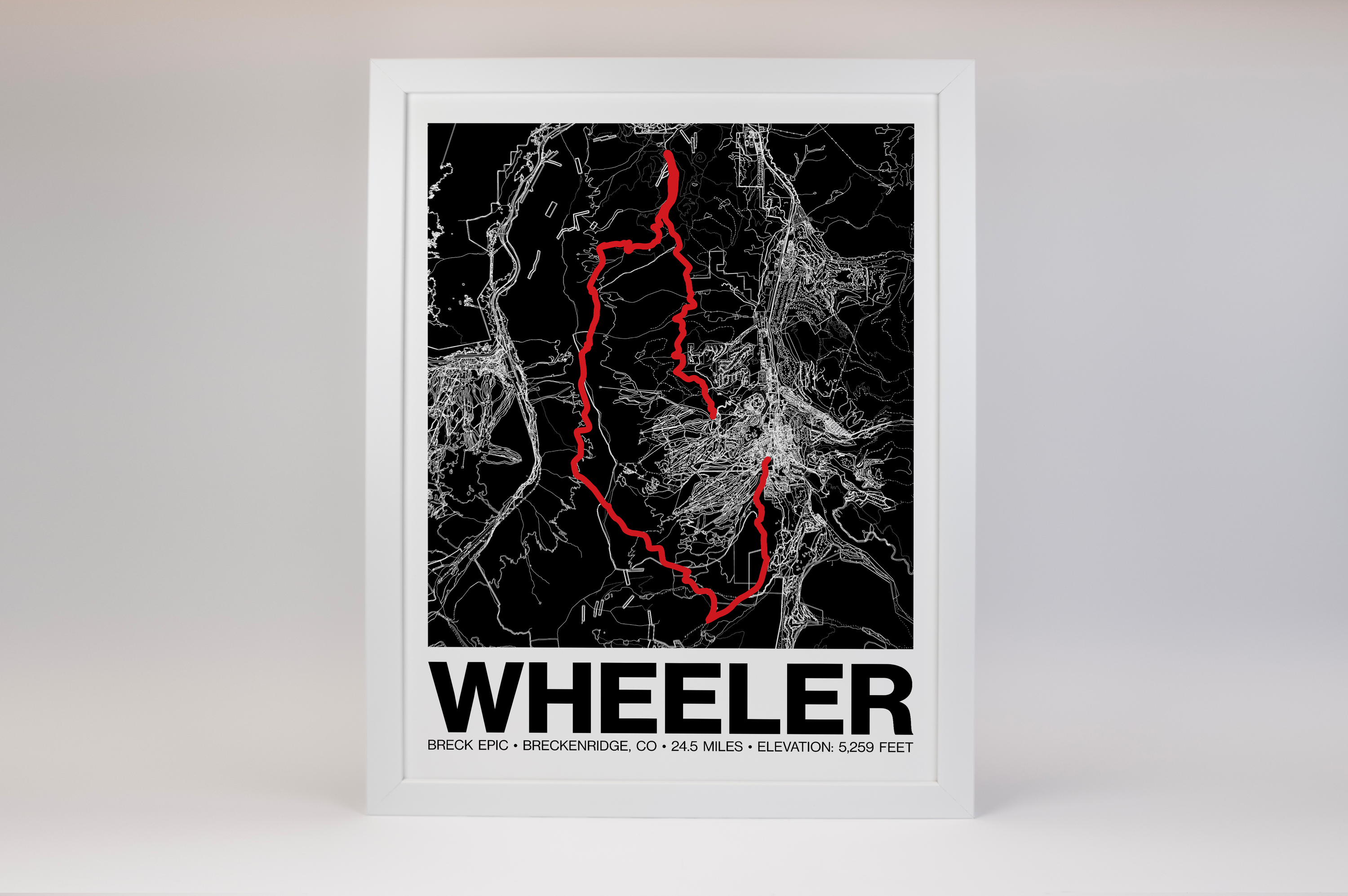 Breck Epic Wheeler Poster - Grid Style
