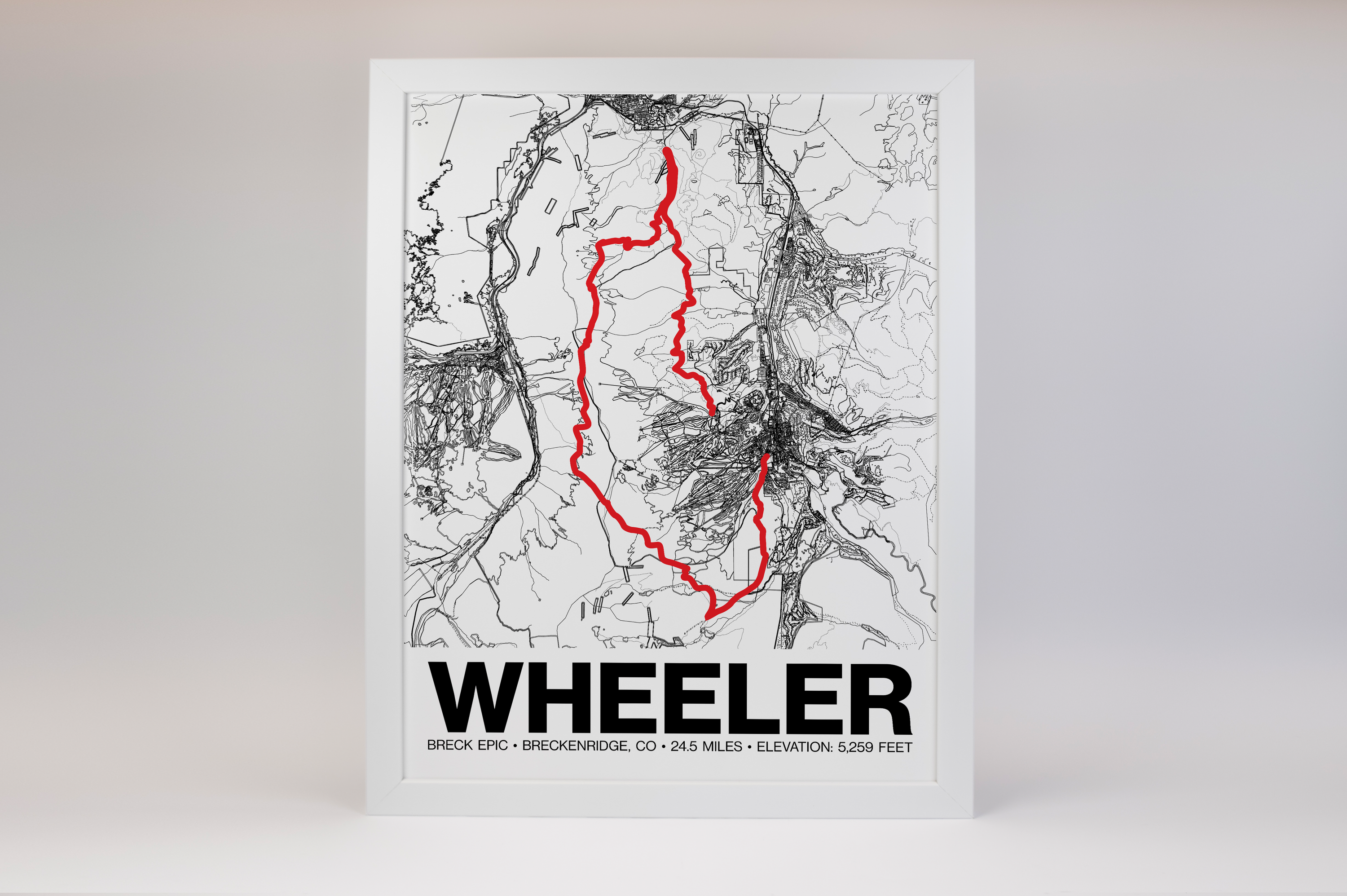 Breck Epic Wheeler Poster - Grid Style