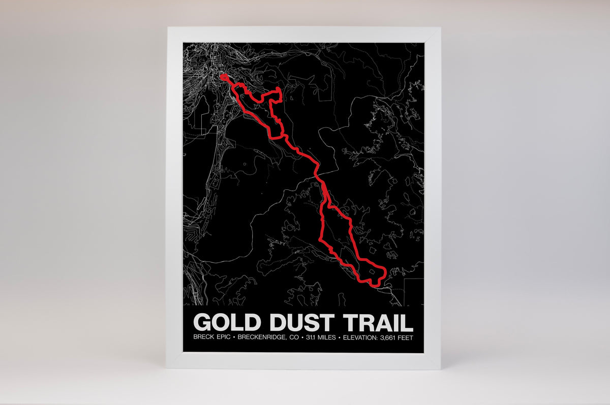 Breck Epic Gold Dust Trail Poster - Grid Style