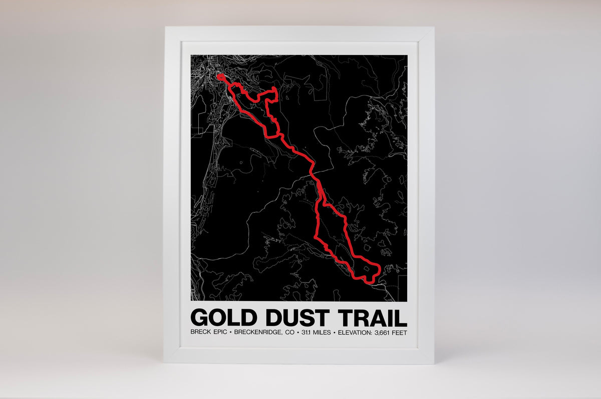 Breck Epic Gold Dust Trail Poster - Grid Style