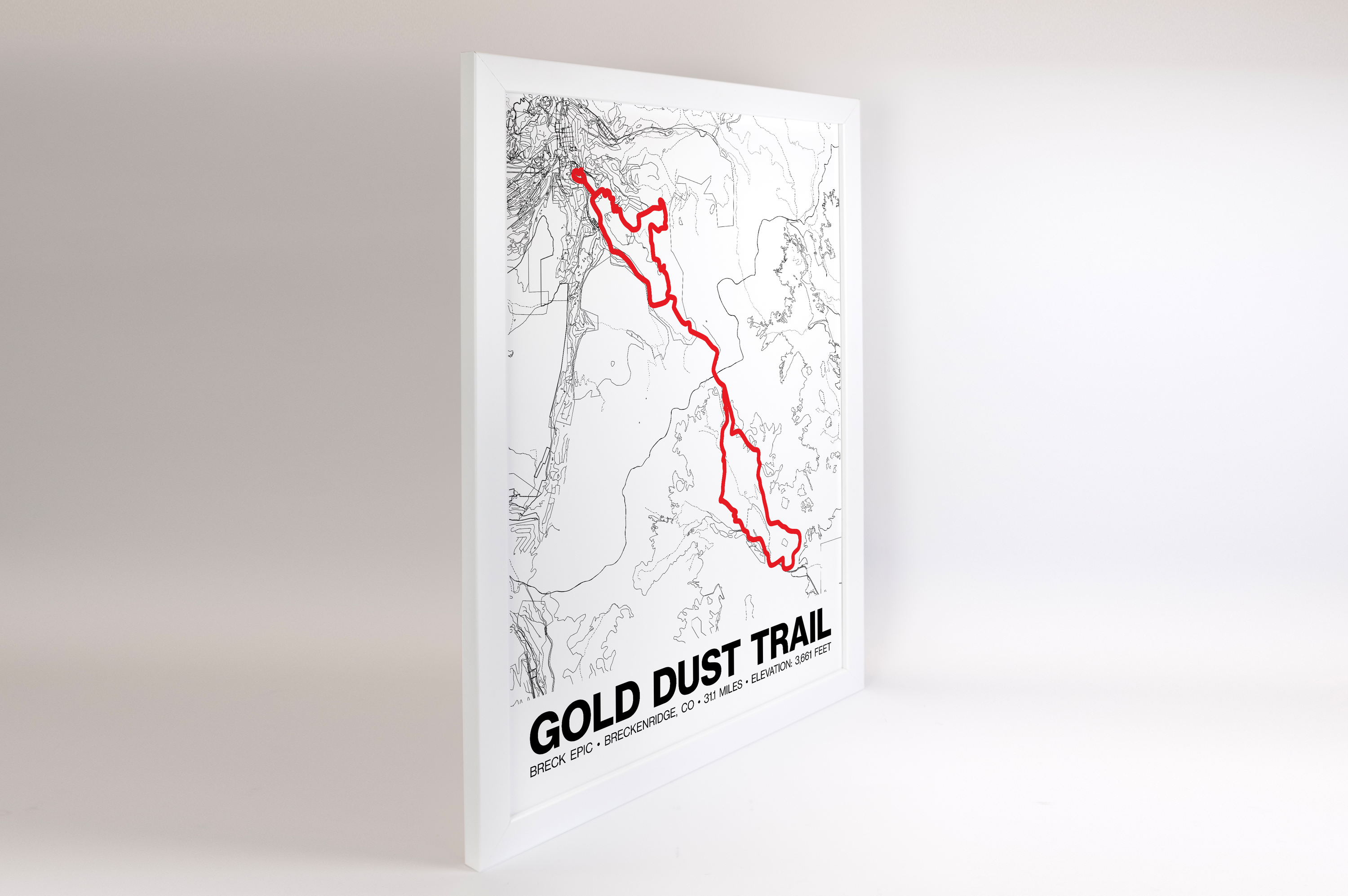 Breck Epic Gold Dust Trail Poster - Grid Style