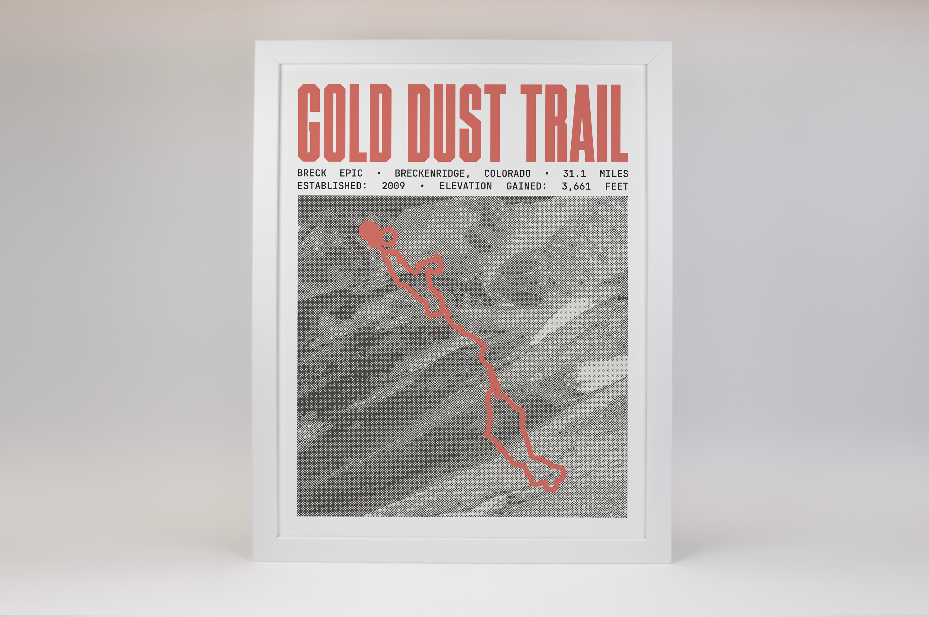 Breck Epic -  Gold Dust Trail Poster
