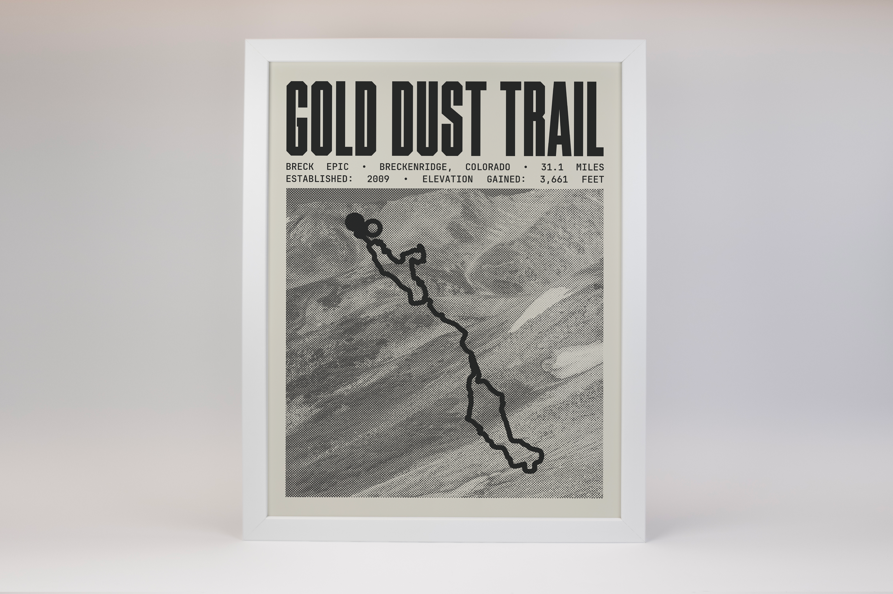 Breck Epic -  Gold Dust Trail Poster
