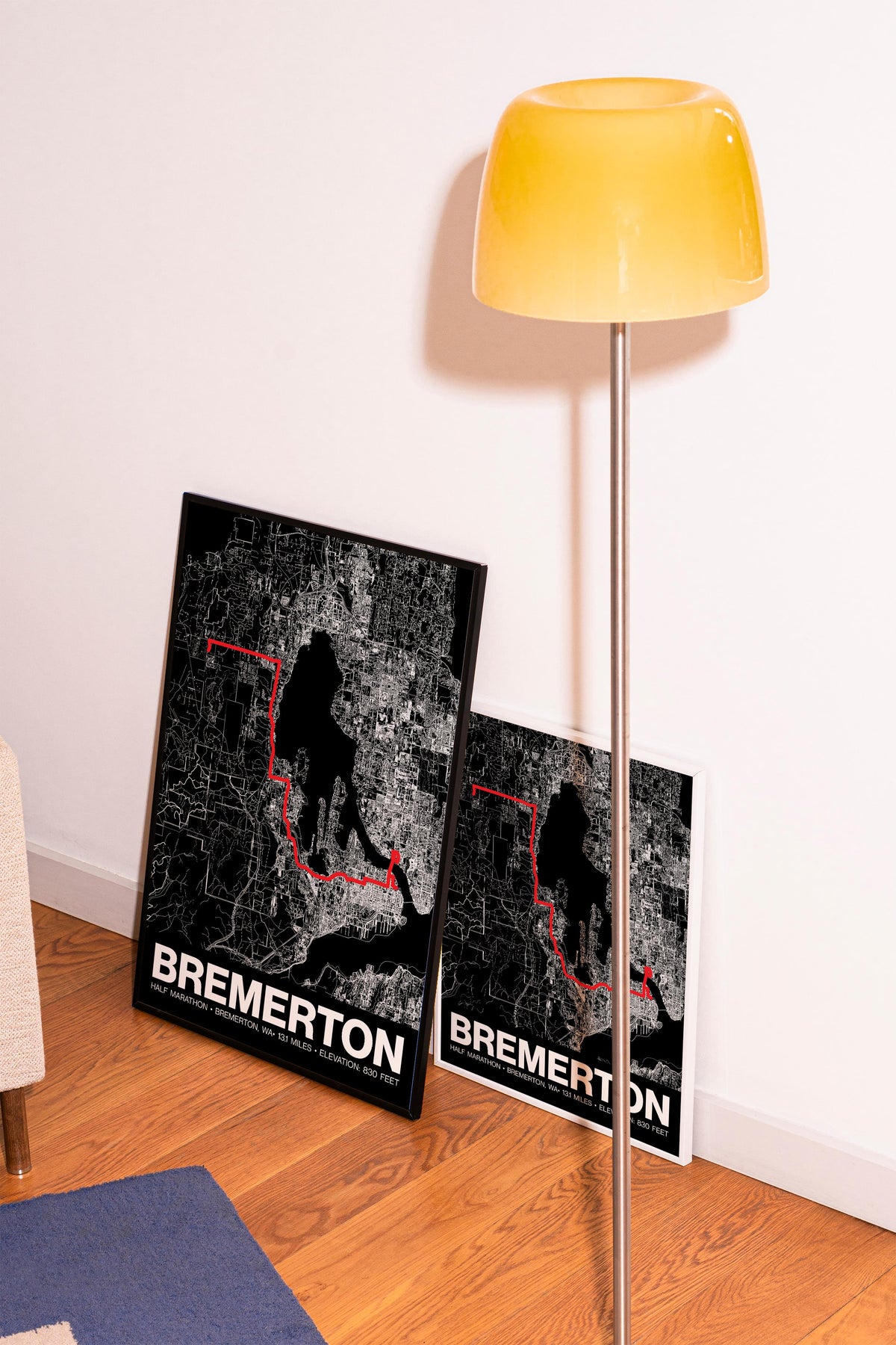 Bremerton Half Marathon Poster - Grid Style