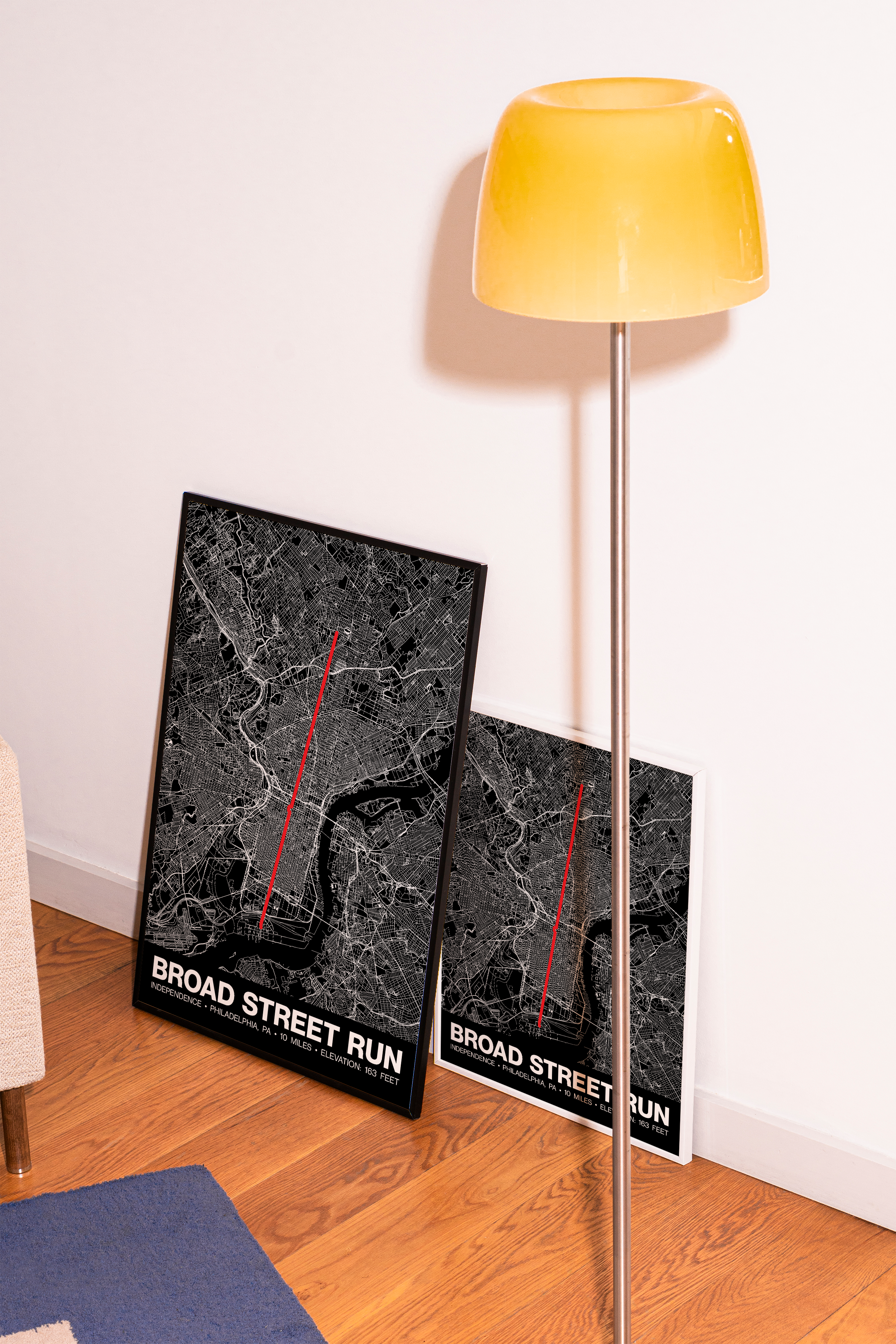 Broad Street Run Poster - Grid Style