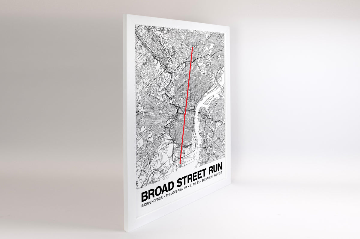 Broad Street Run Poster - Grid Style