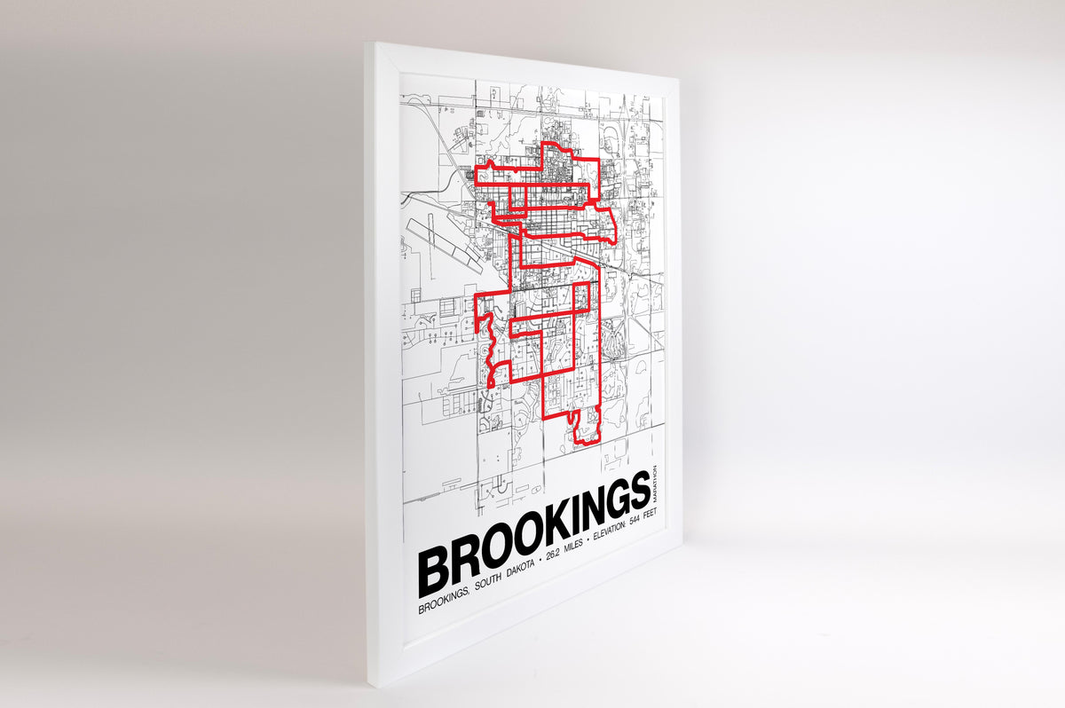 Brookings Marathon Poster - Grid Style