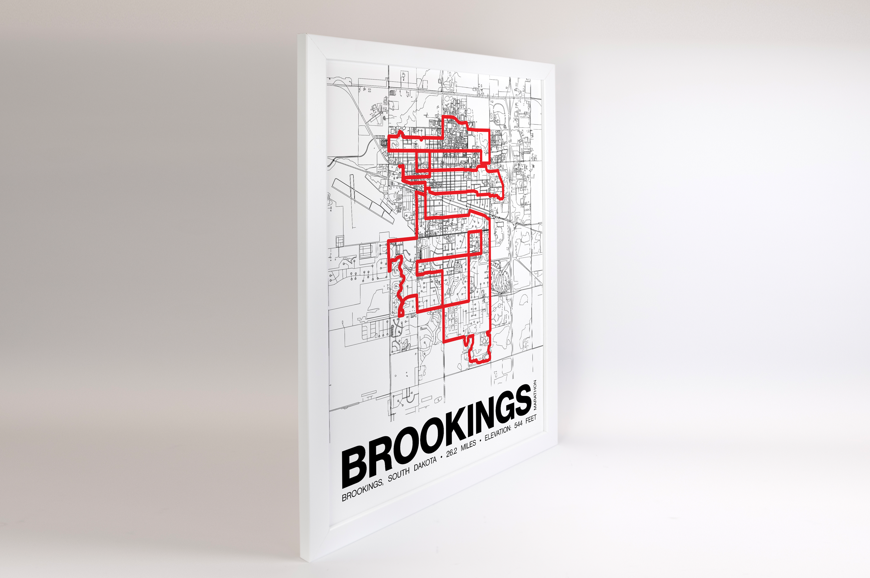 Brookings Marathon Poster - Grid Style
