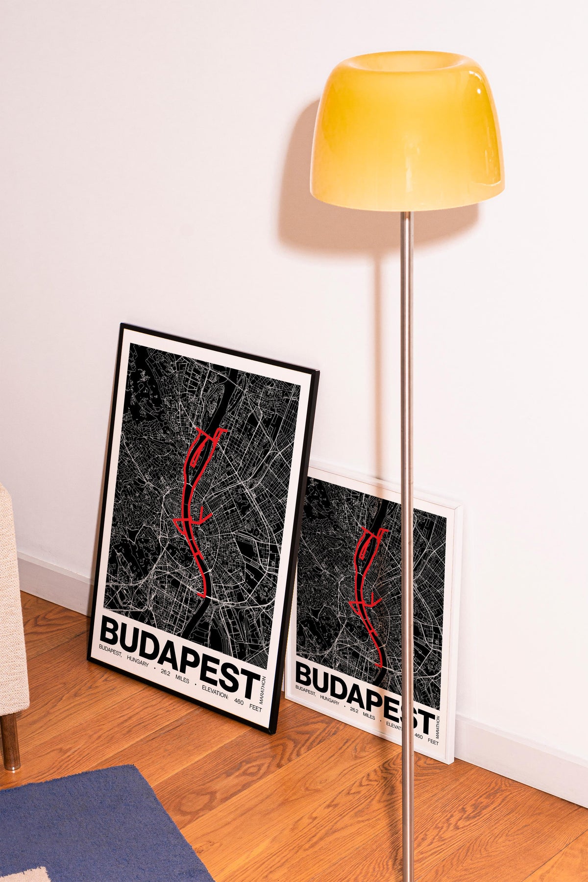Budapest Marathon Poster - Grid Style