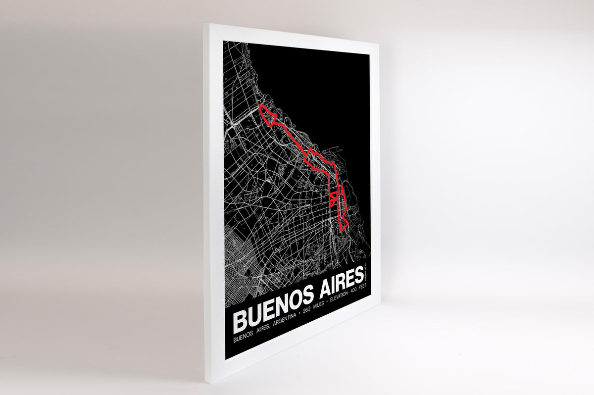 Buenos Aires Marathon Poster - Grid Style
