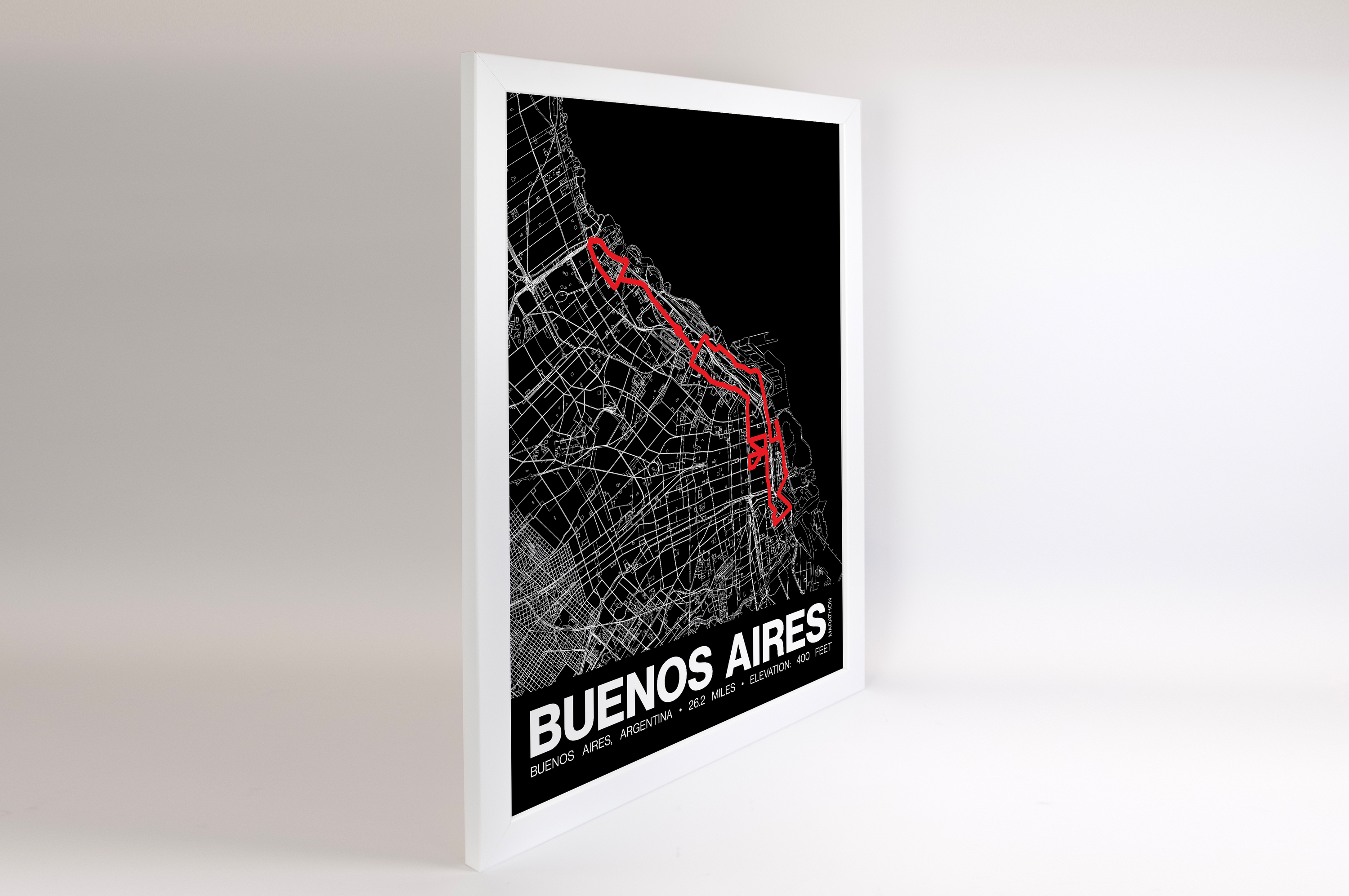 Buenos Aires Marathon Poster - Grid Style