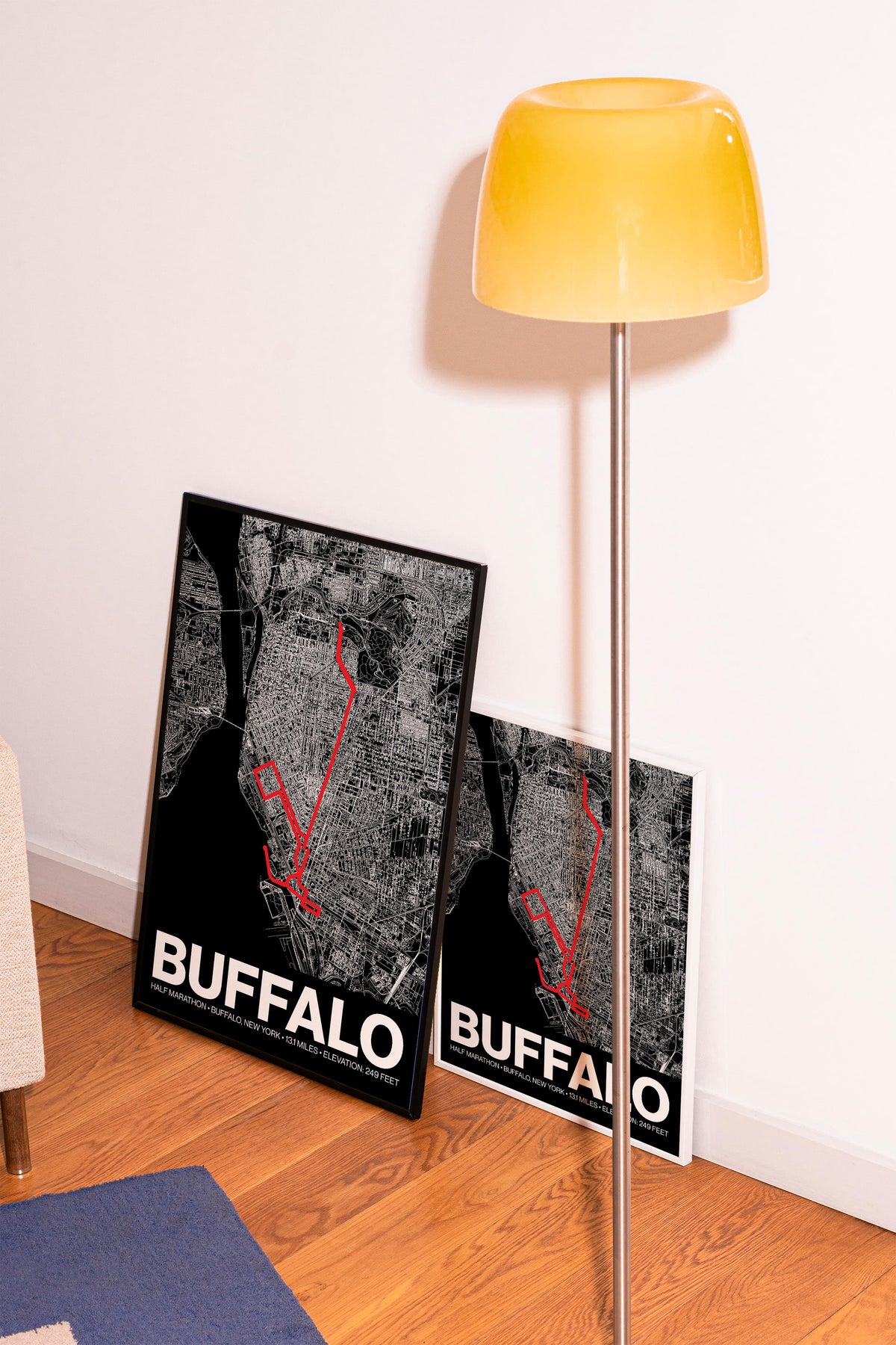 Buffalo Half Marathon Poster - Grid Style