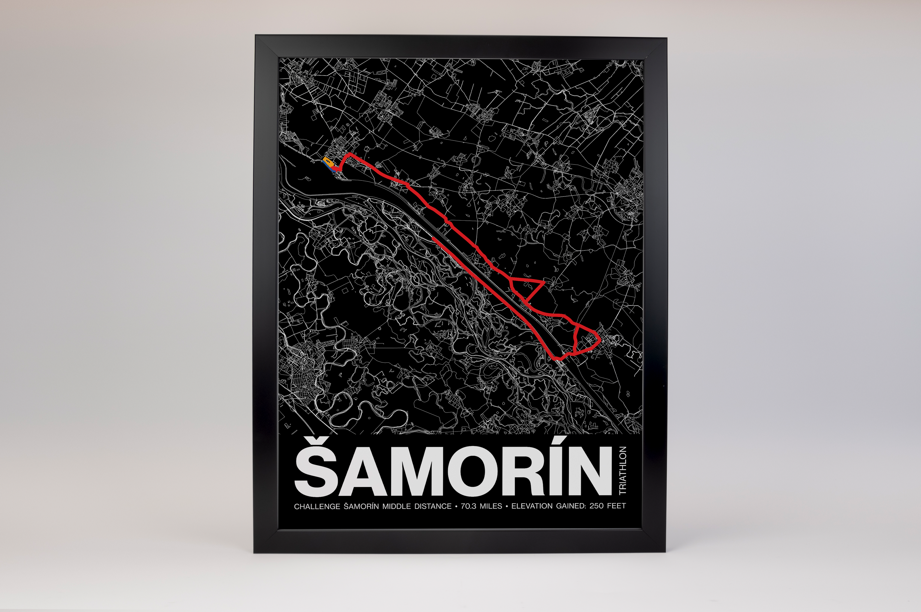 CHALLENGE ŠAMORÍN Middle Distance Poster - Grid Style