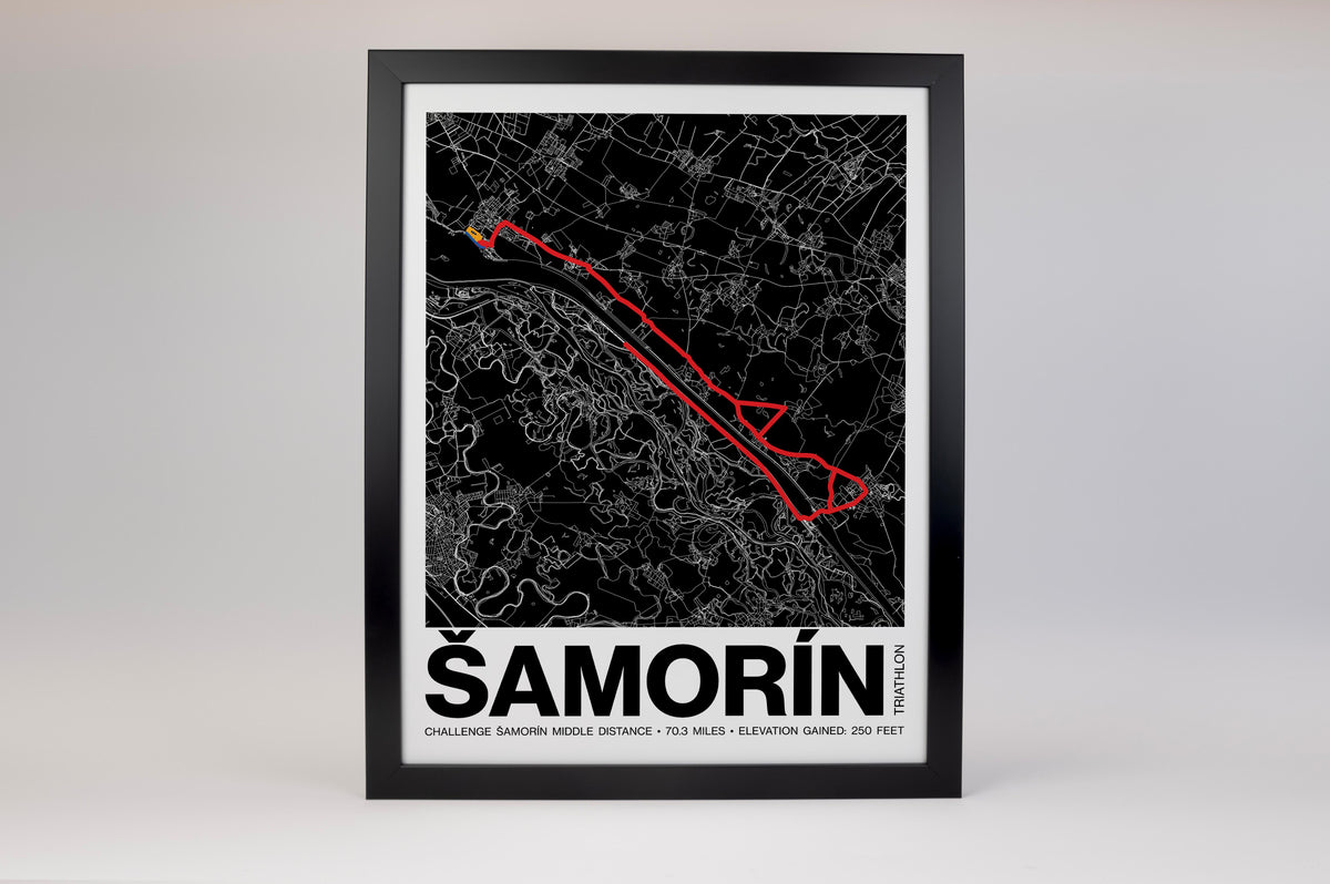 CHALLENGE ŠAMORÍN Middle Distance Poster - Grid Style