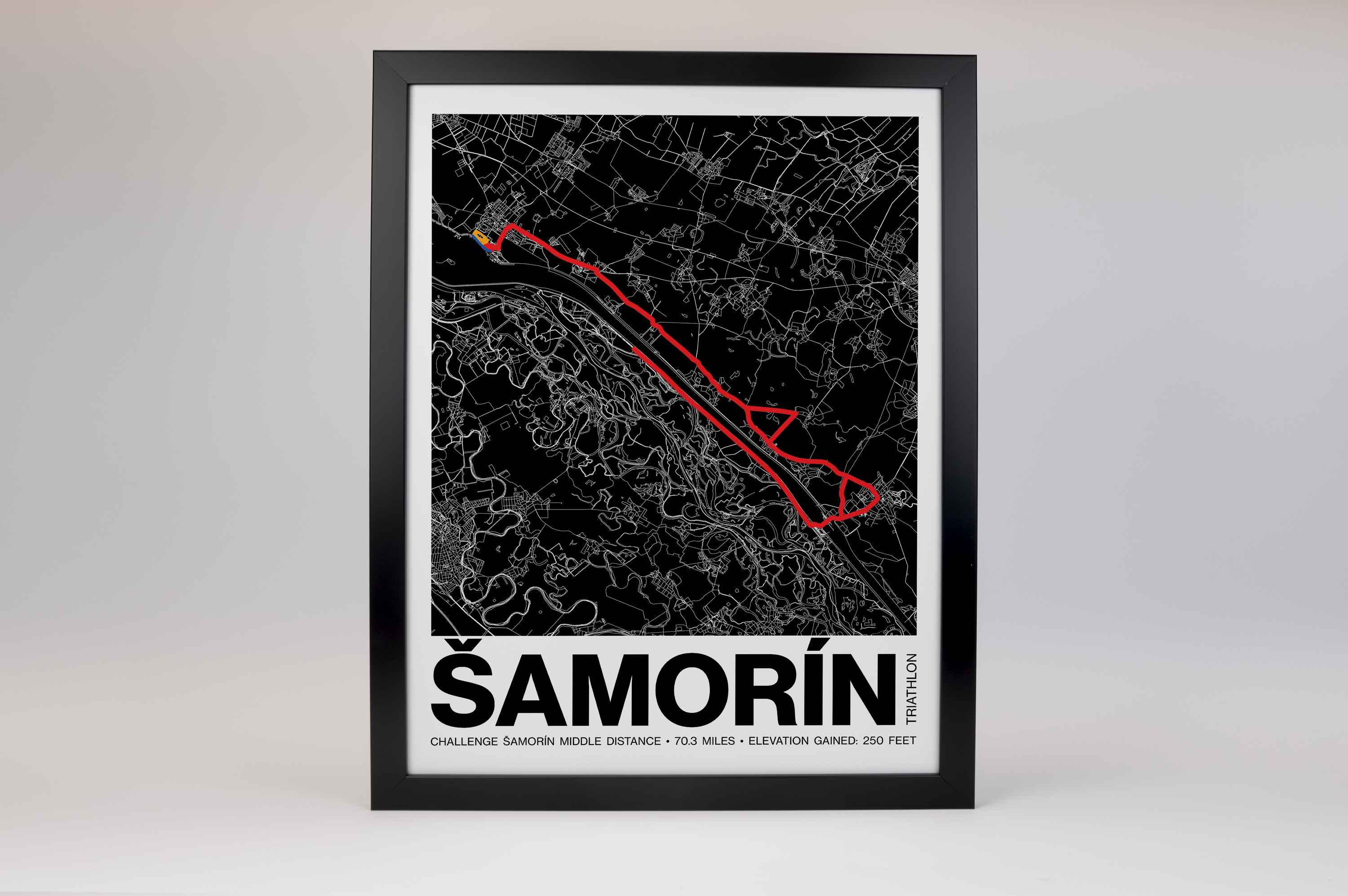 CHALLENGE ŠAMORÍN Middle Distance Poster - Grid Style