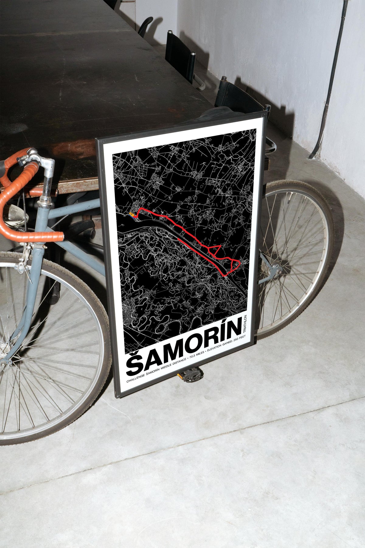 CHALLENGE ŠAMORÍN Middle Distance Poster - Grid Style