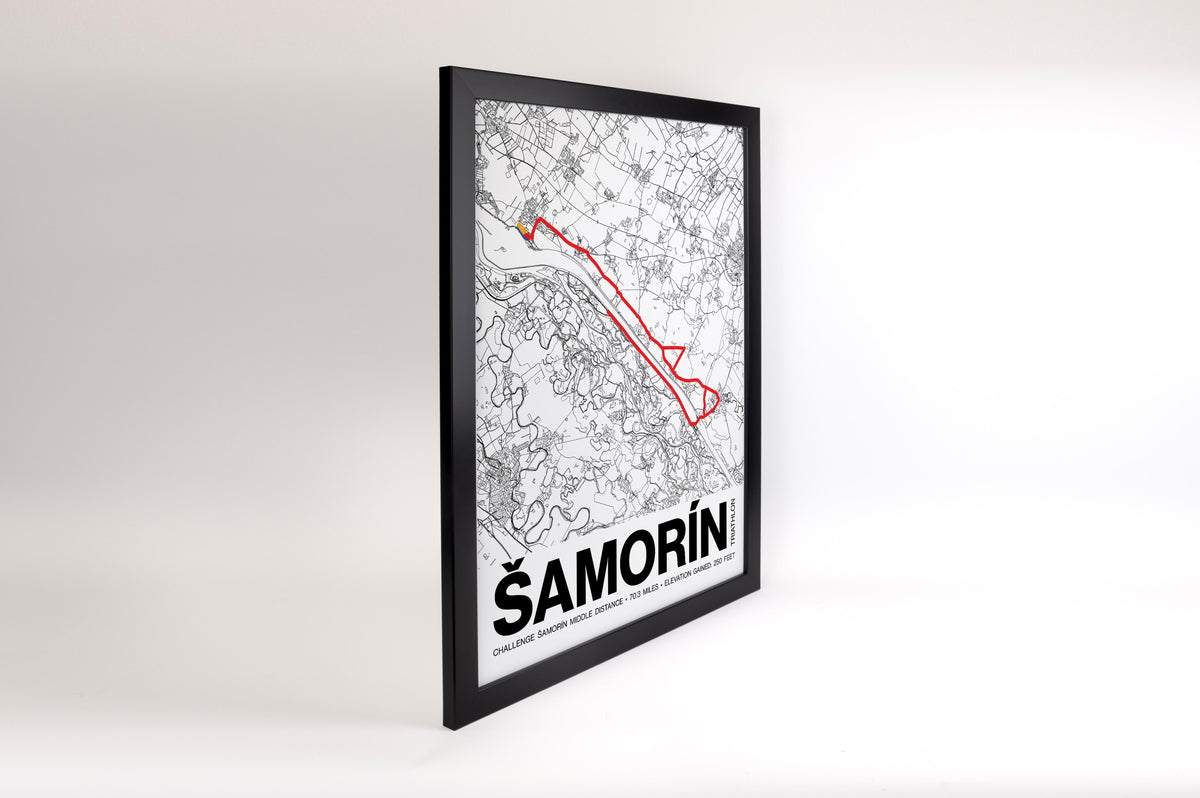 CHALLENGE ŠAMORÍN Middle Distance Poster - Grid Style