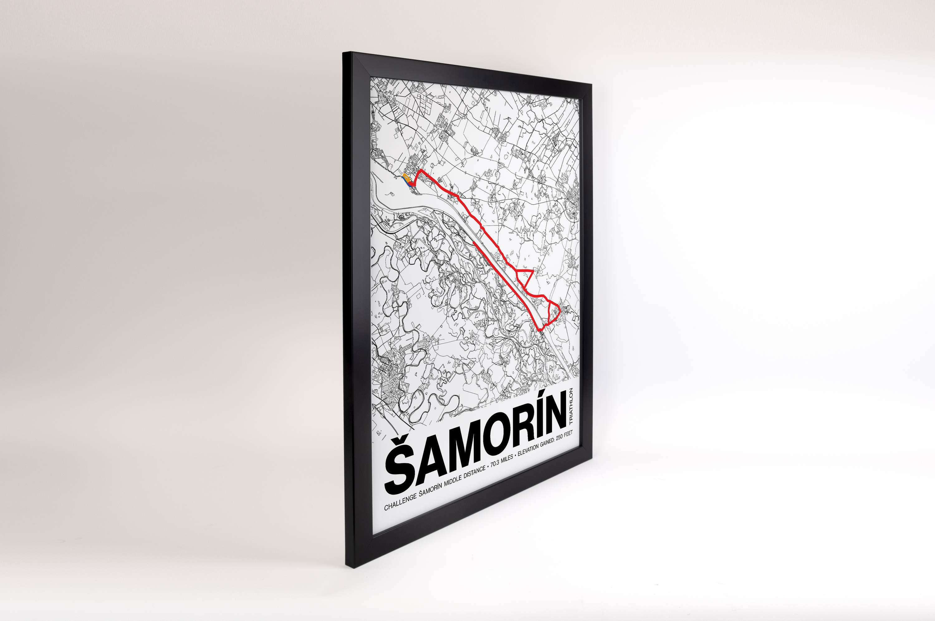 CHALLENGE ŠAMORÍN Middle Distance Poster - Grid Style