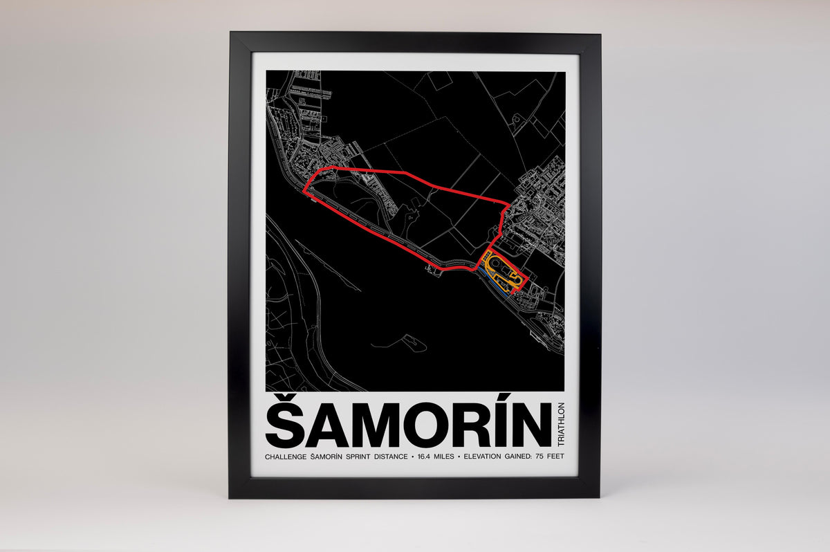 CHALLENGE ŠAMORÍN  Sprint Distance Poster - Grid Style