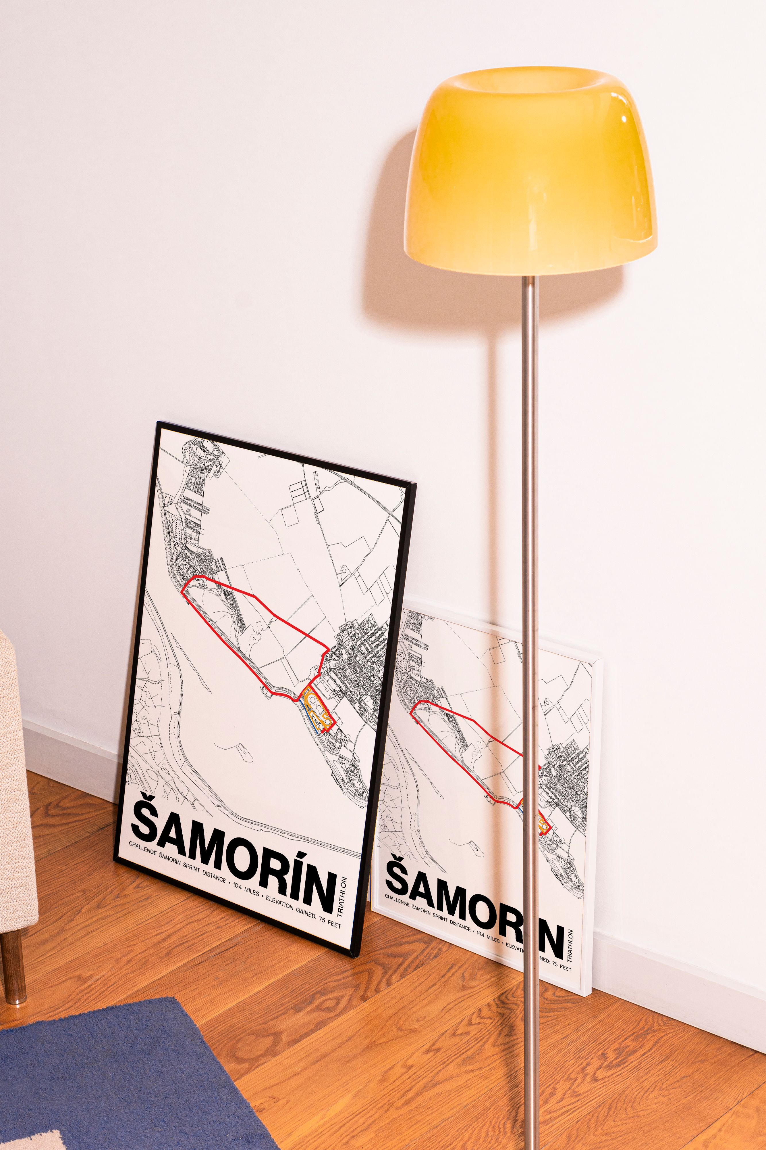 CHALLENGE ŠAMORÍN  Sprint Distance Poster - Grid Style