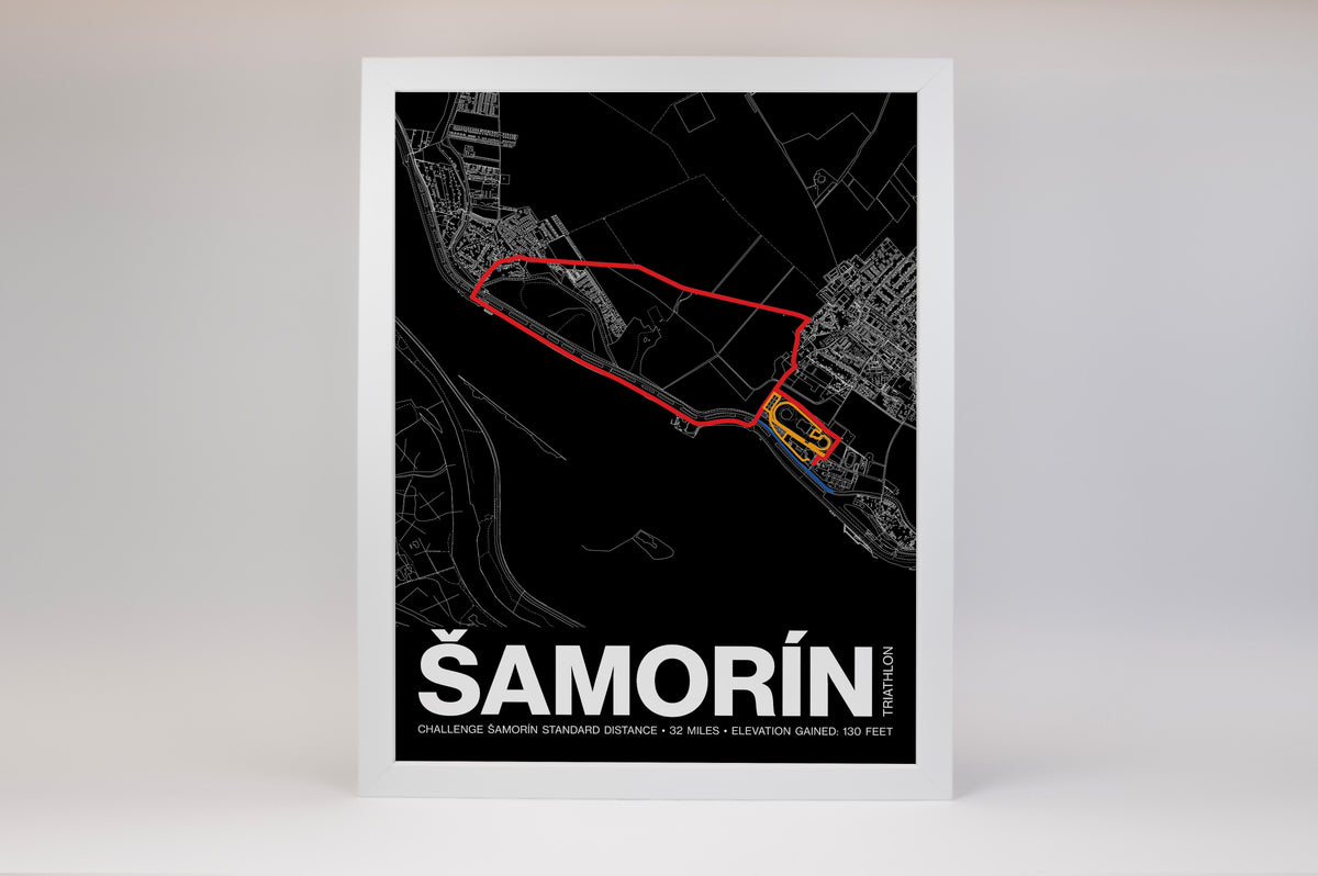 CHALLENGE ŠAMORÍN Standard Distance Poster - Grid Style