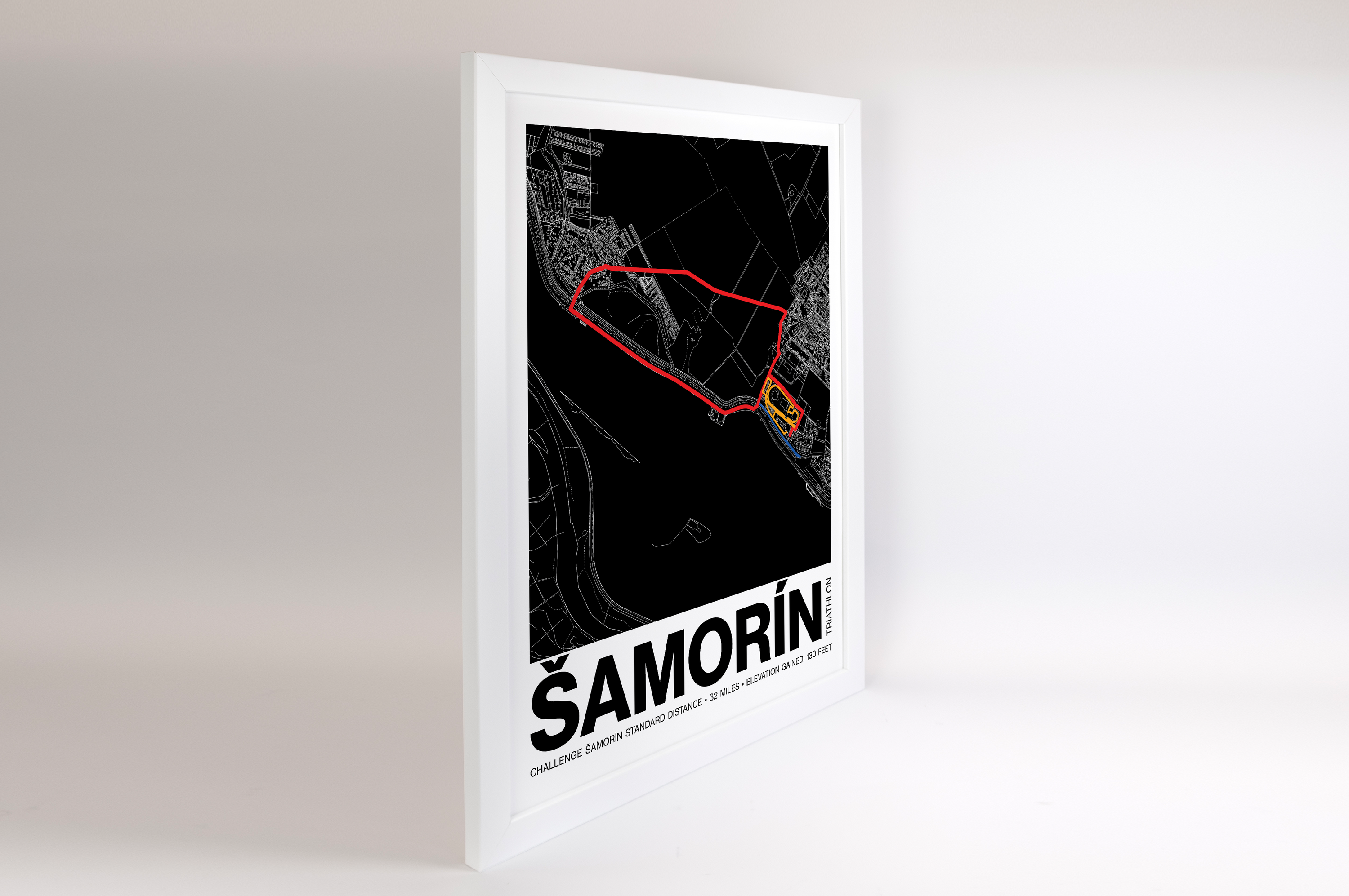 CHALLENGE ŠAMORÍN Standard Distance Poster - Grid Style