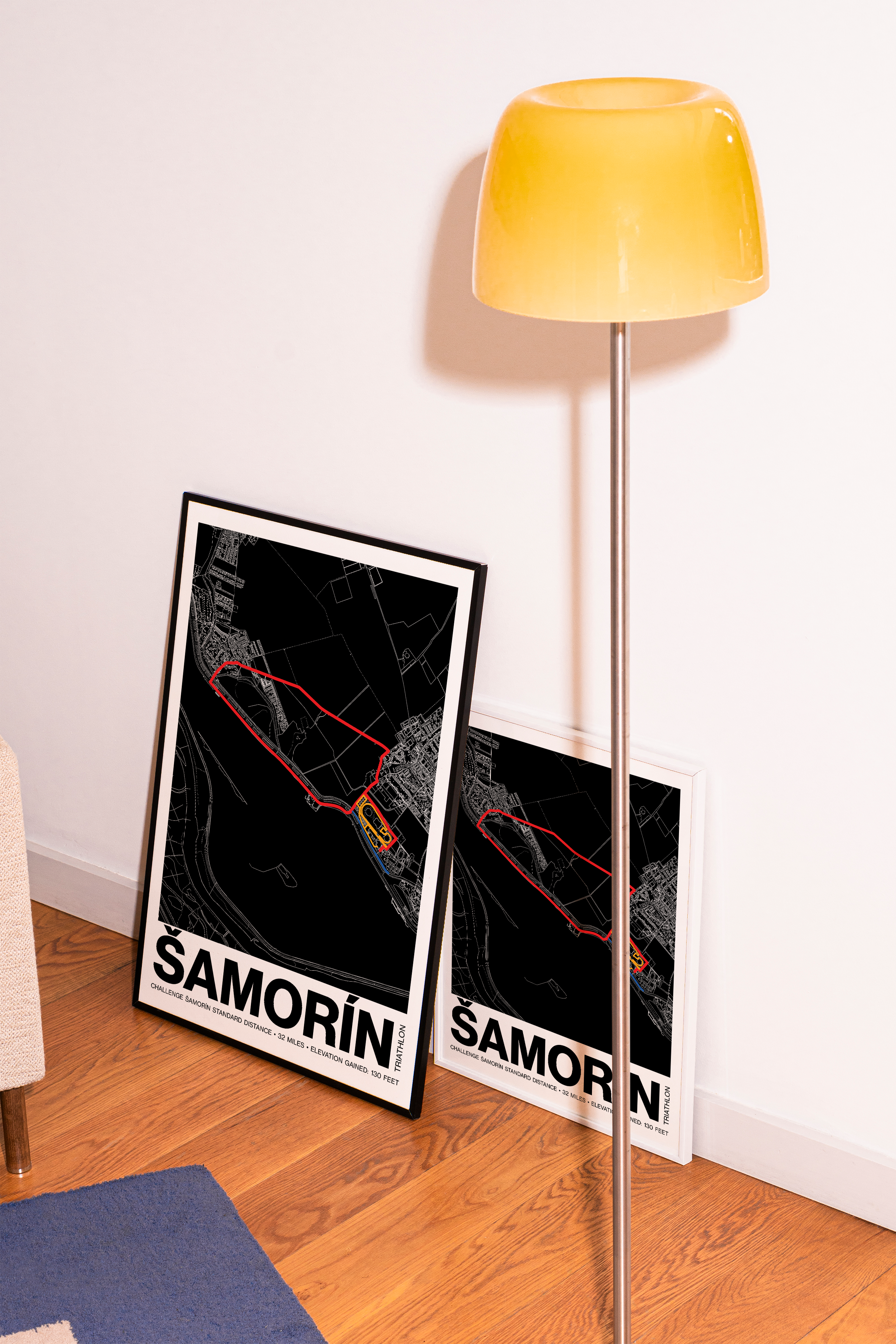 CHALLENGE ŠAMORÍN Standard Distance Poster - Grid Style