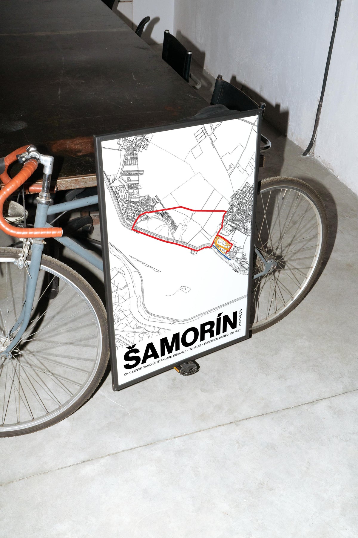 CHALLENGE ŠAMORÍN Standard Distance Poster - Grid Style
