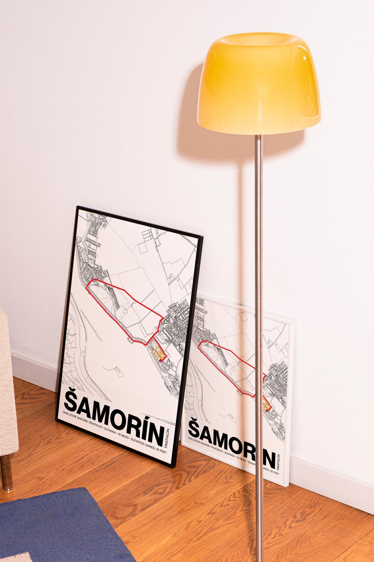 CHALLENGE ŠAMORÍN Tryathlon Distance Poster - Grid Style