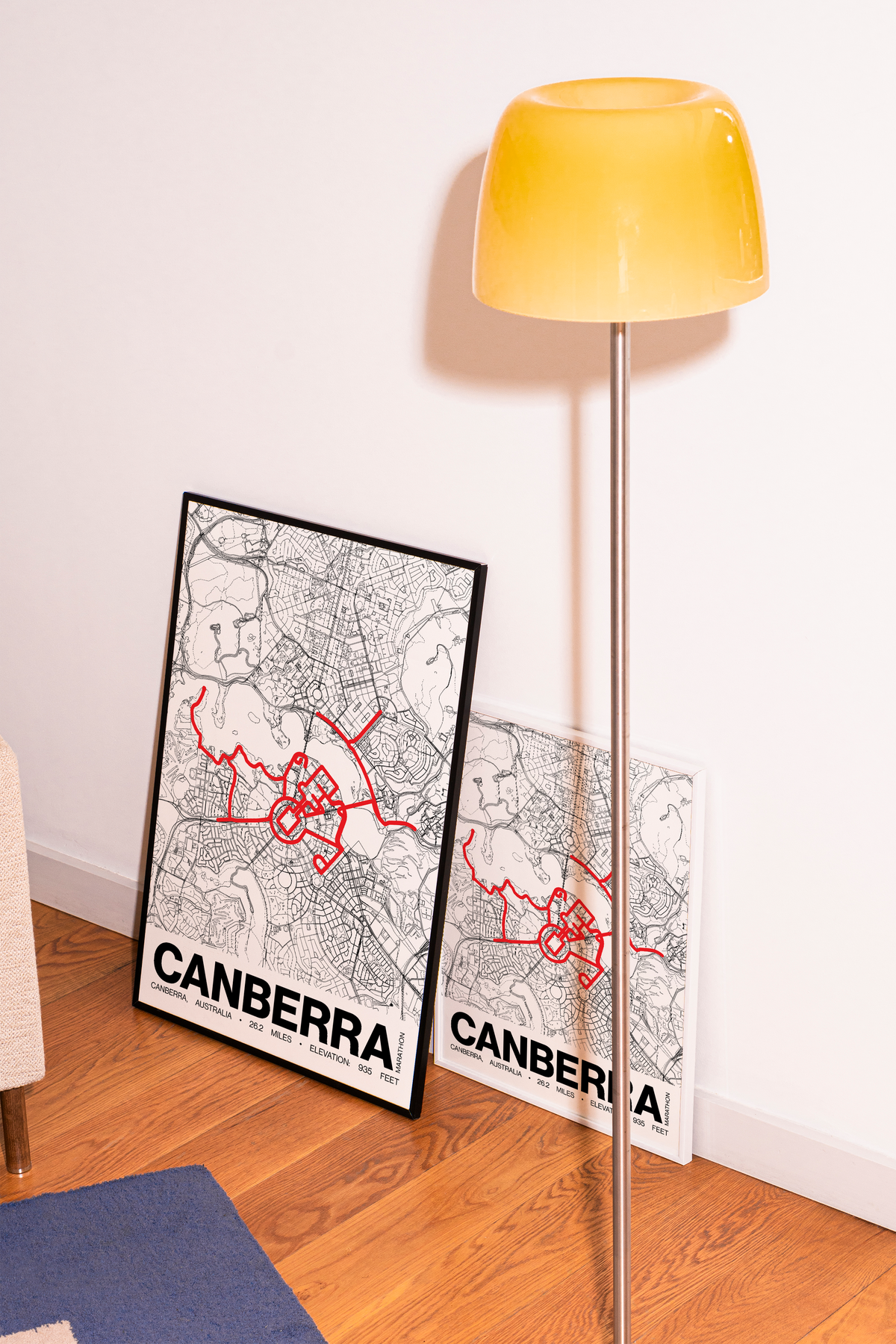 Canberra Marathon Poster - Grid Style
