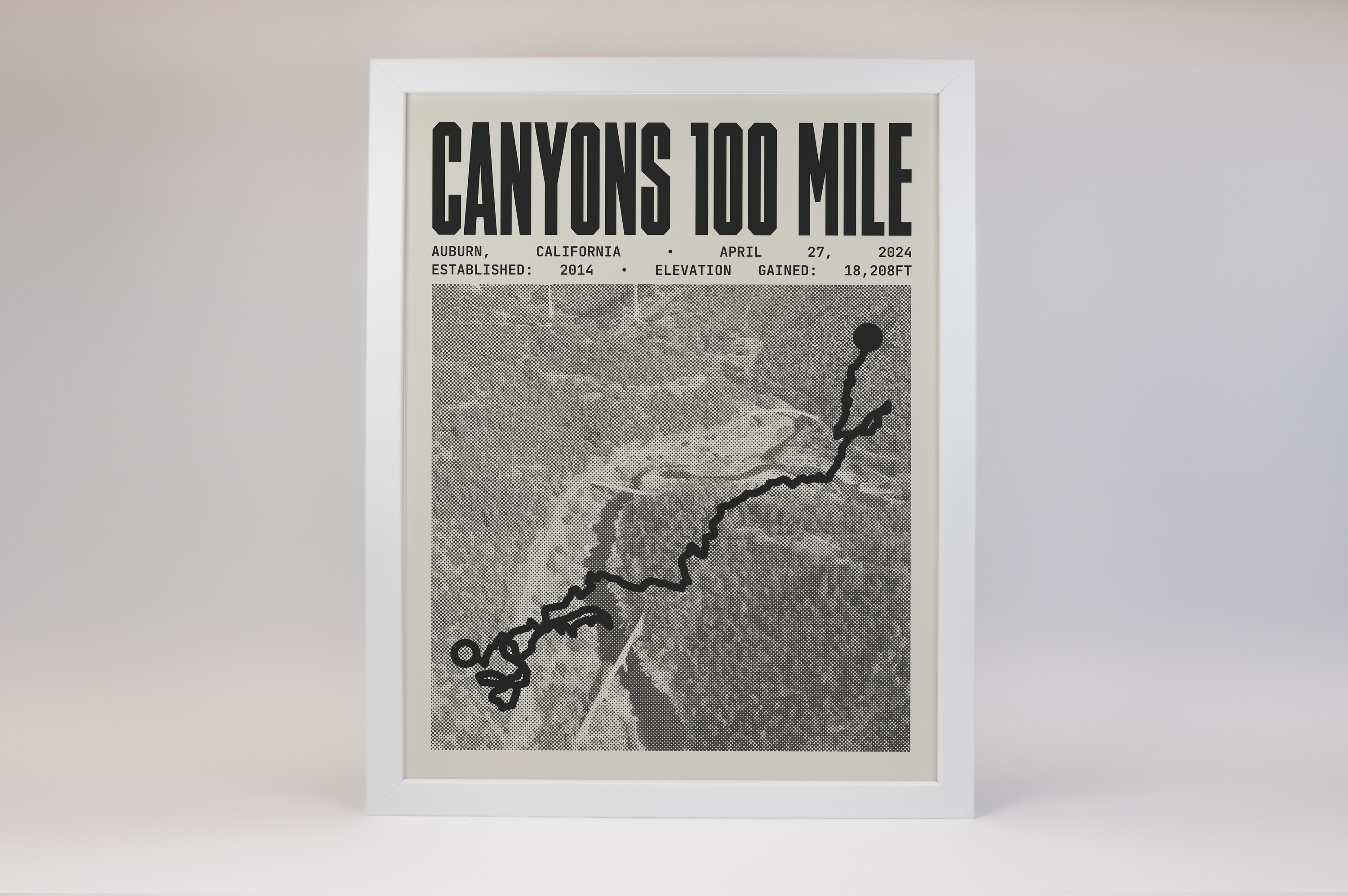 Canyons 100 Mile Endurance Run Poster