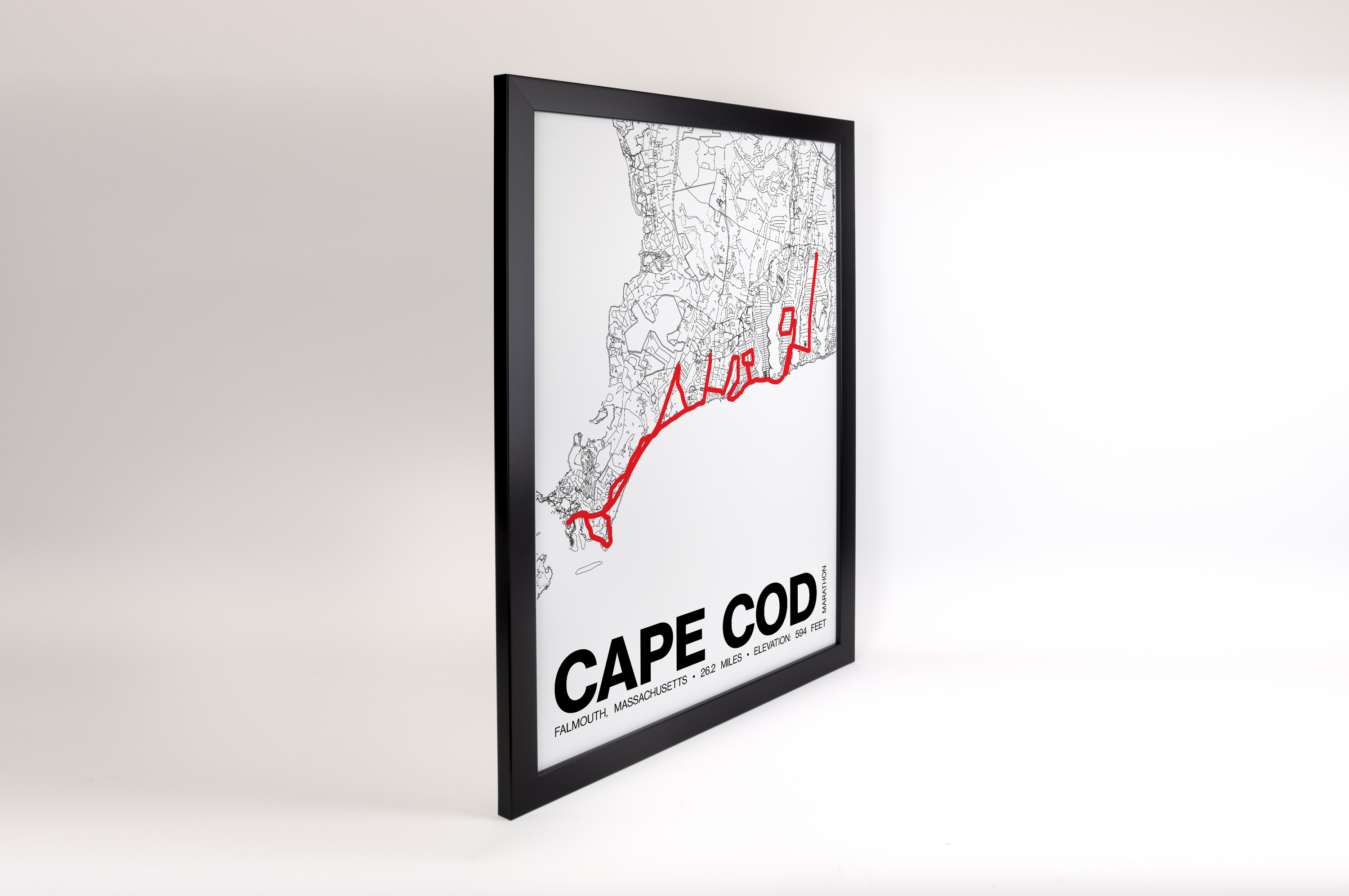 Cape Cod Marathon Poster - Grid Style