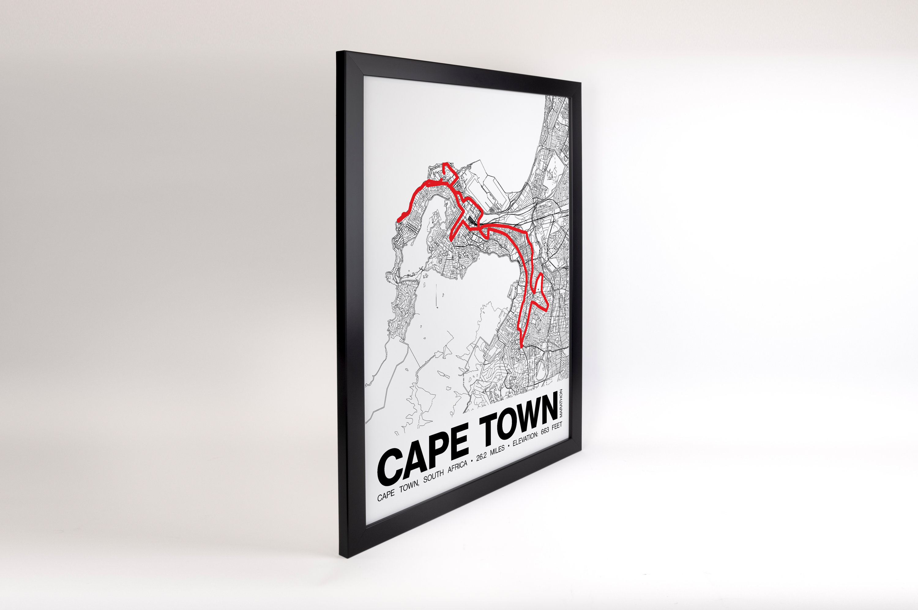 Cape Town Marathon Poster - Grid Style