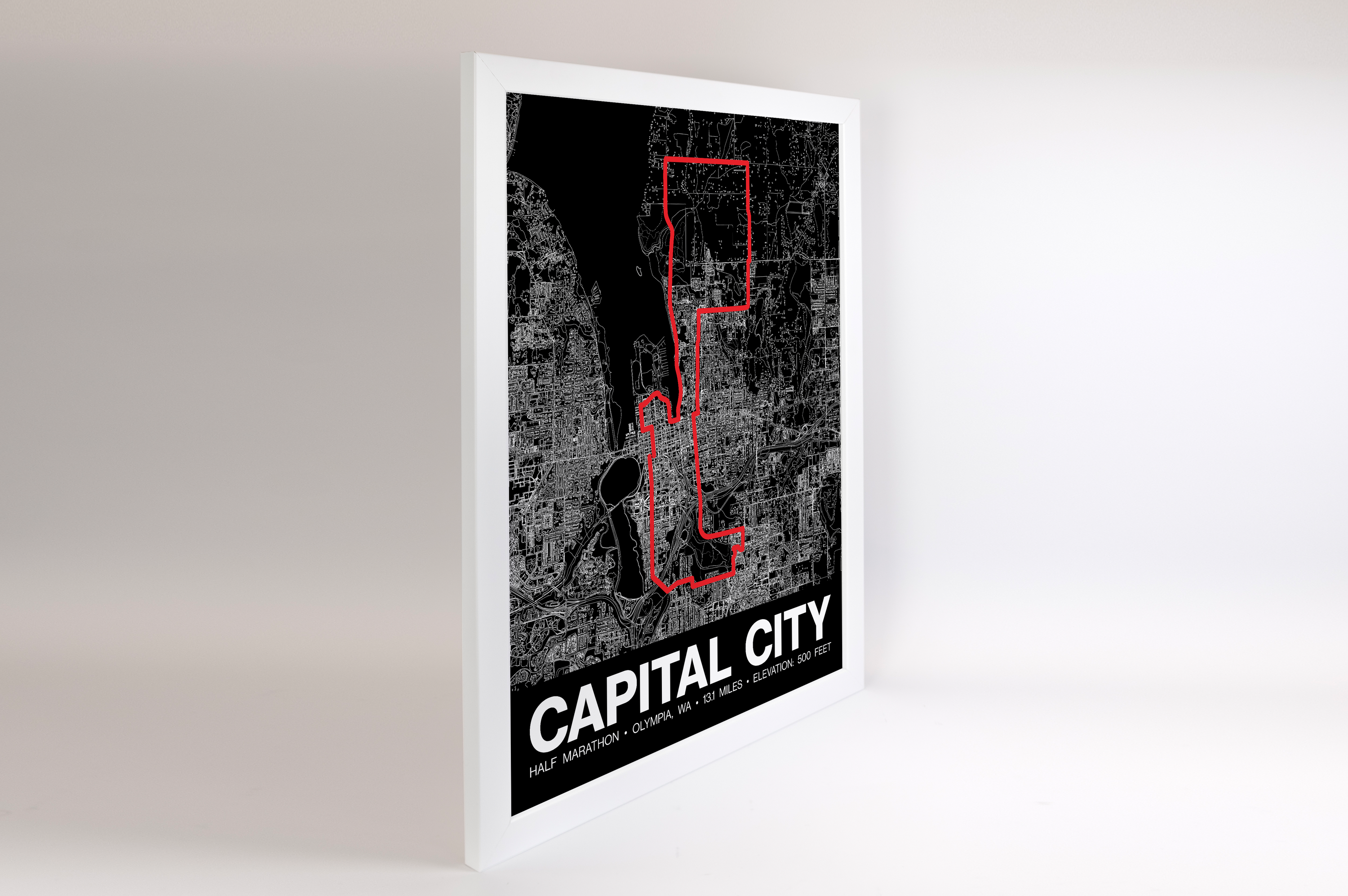 Capital City Half Marathon Poster - Grid Style