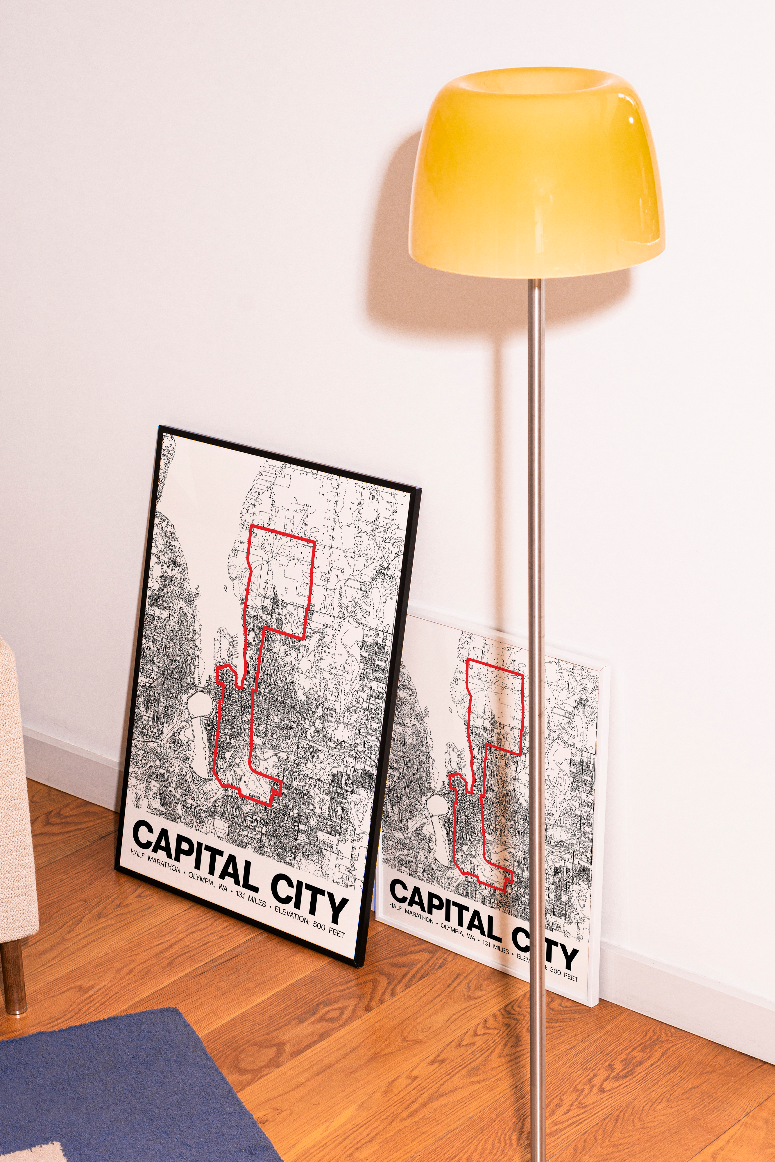 Capital City Half Marathon Poster - Grid Style
