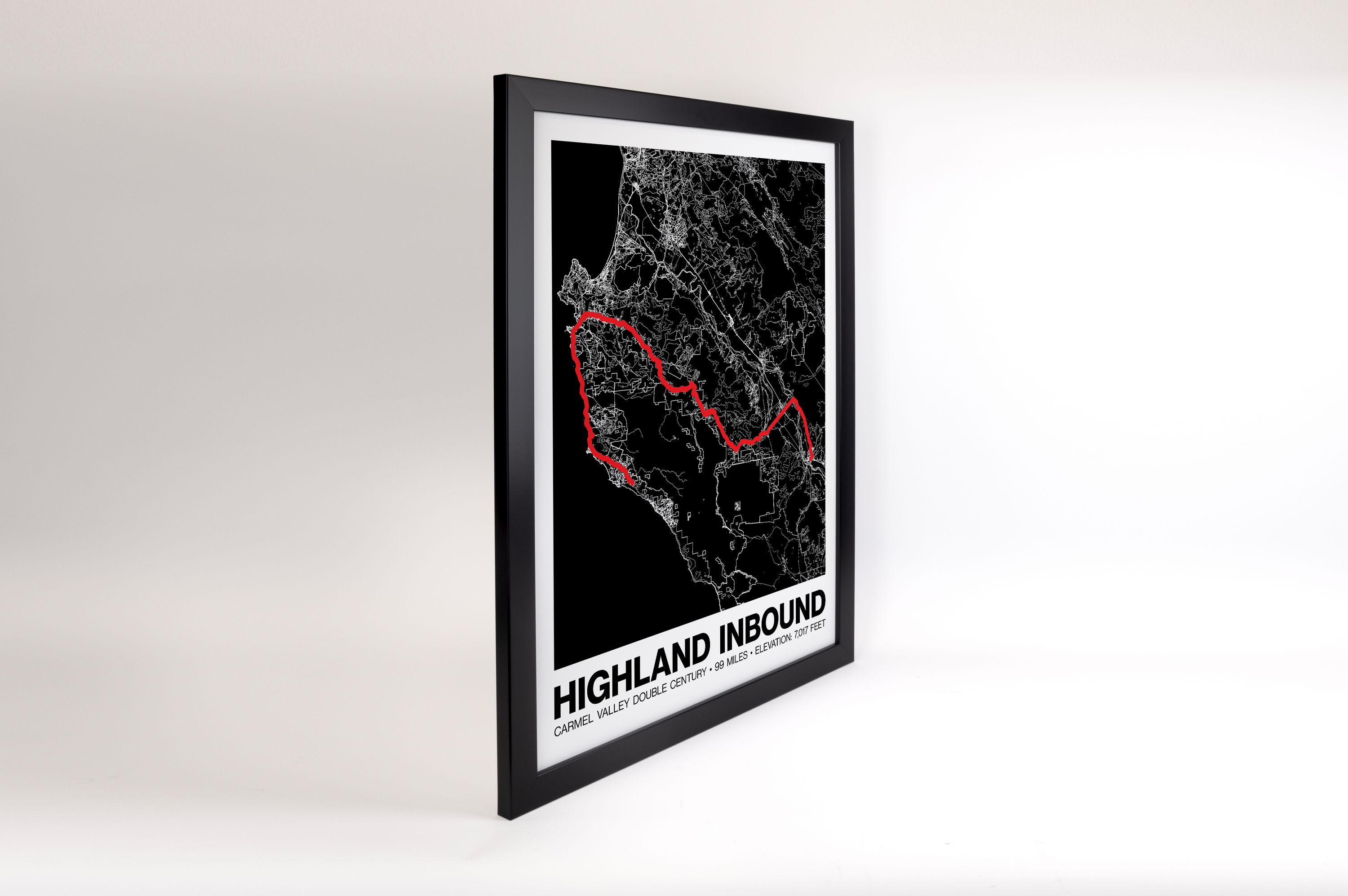Carmel Valley Double Century Highland Inbound Poster -  Grid Style