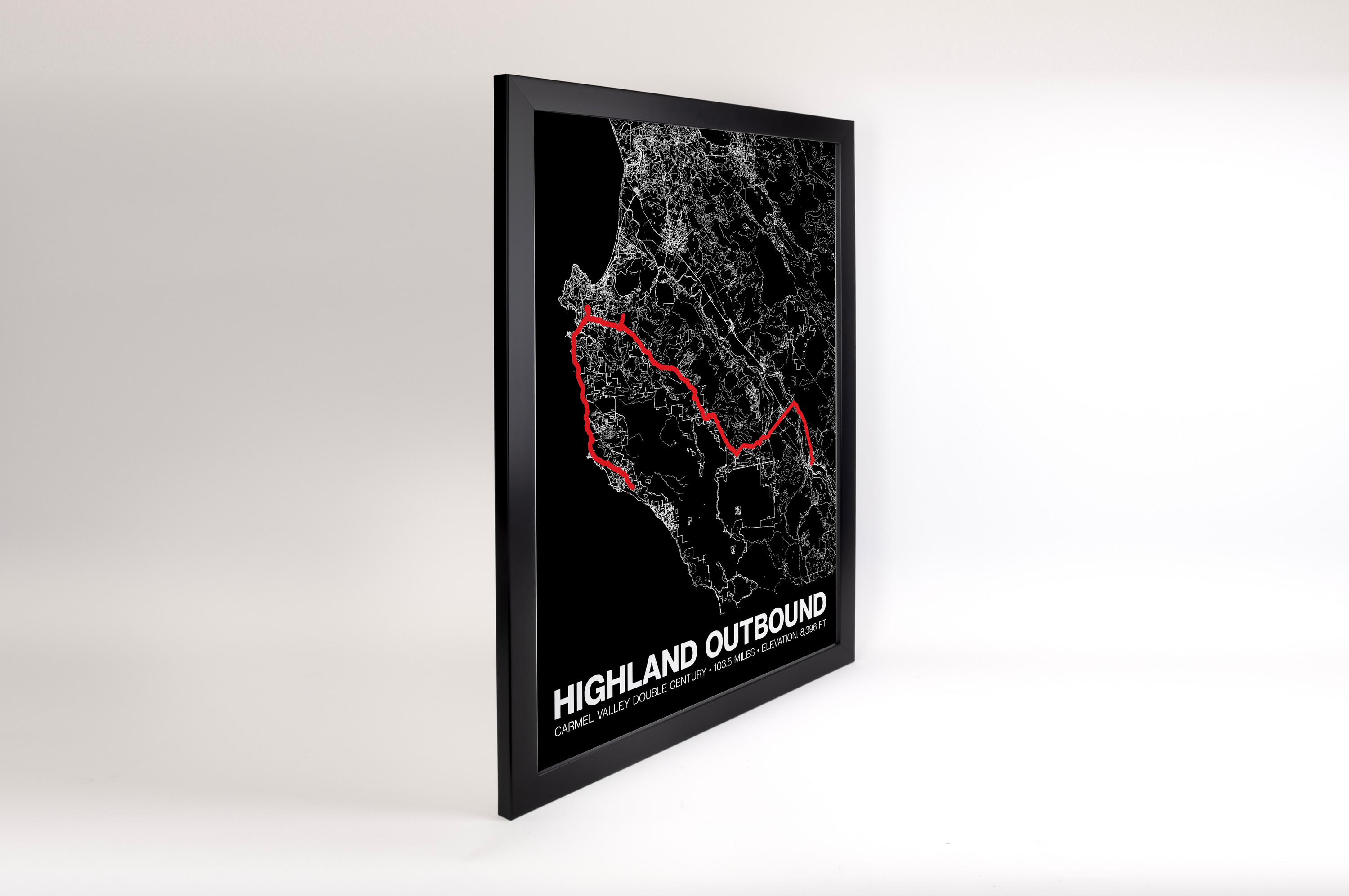 Carmel Valley Double Century Highland Outbound Poster -  Grid Style