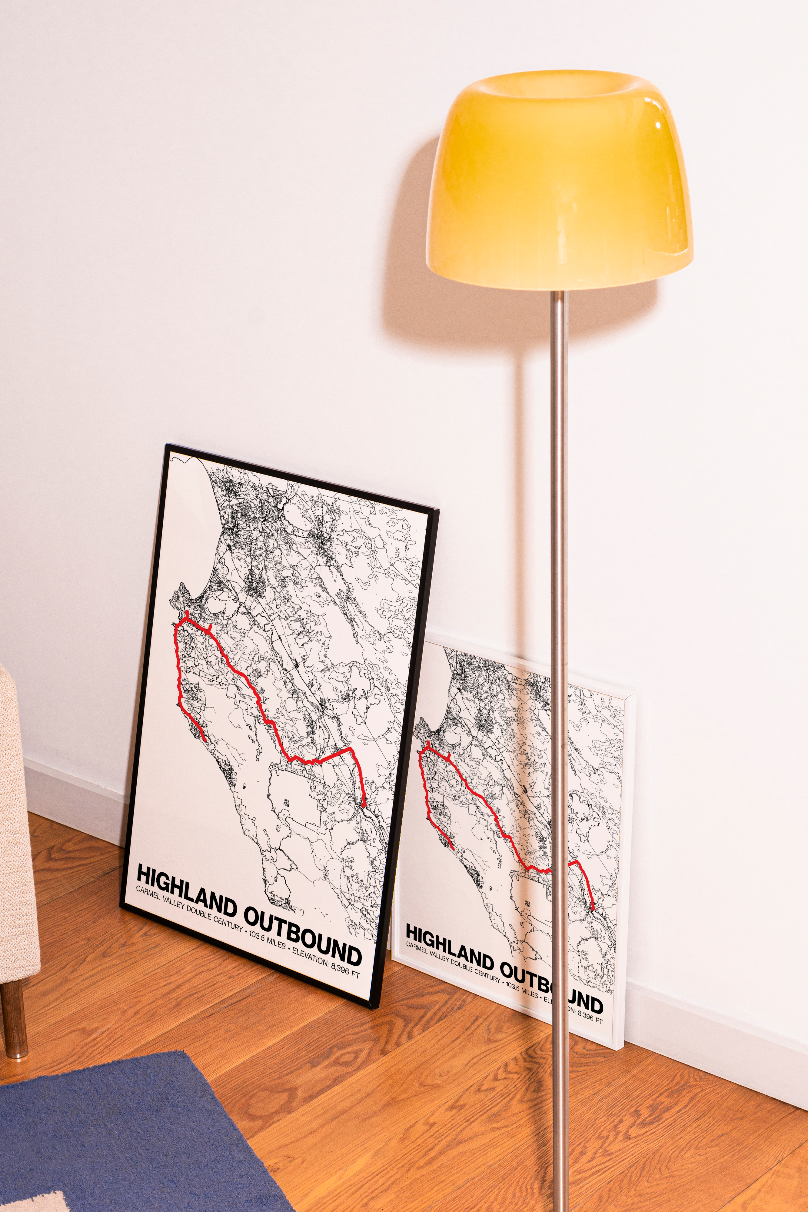 Carmel Valley Double Century Highland Outbound Poster -  Grid Style