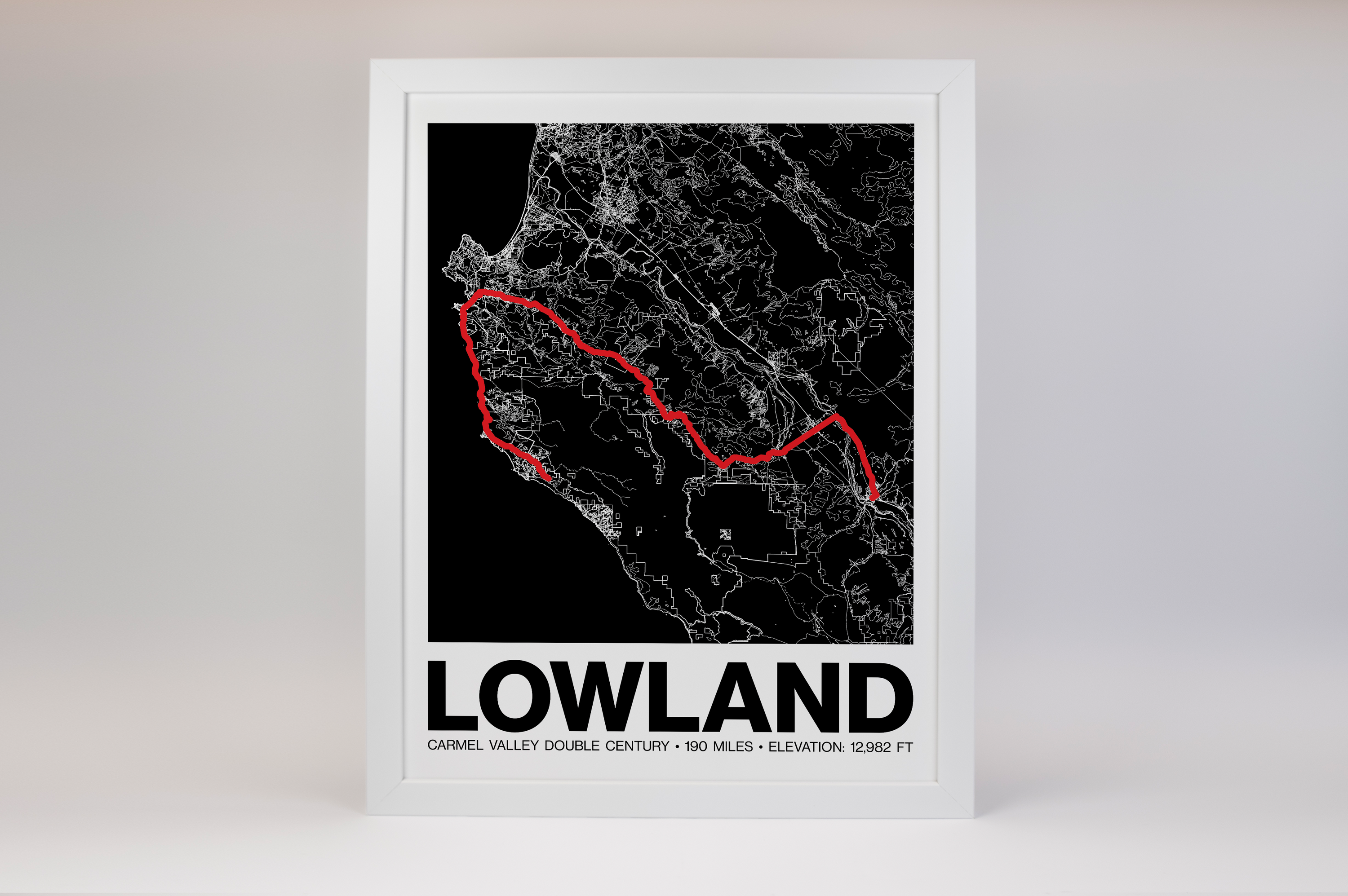 Carmel Valley Double Century Lowland Poster -  Grid Style