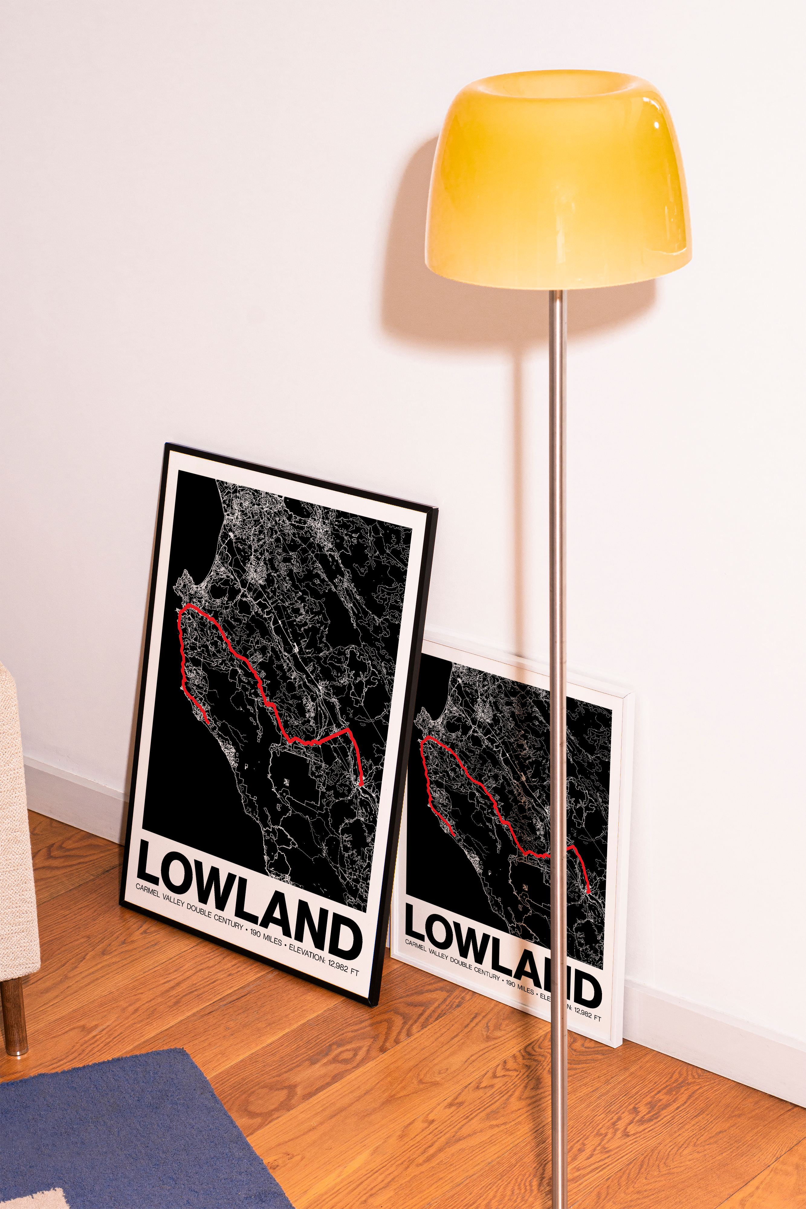 Carmel Valley Double Century Lowland Poster -  Grid Style