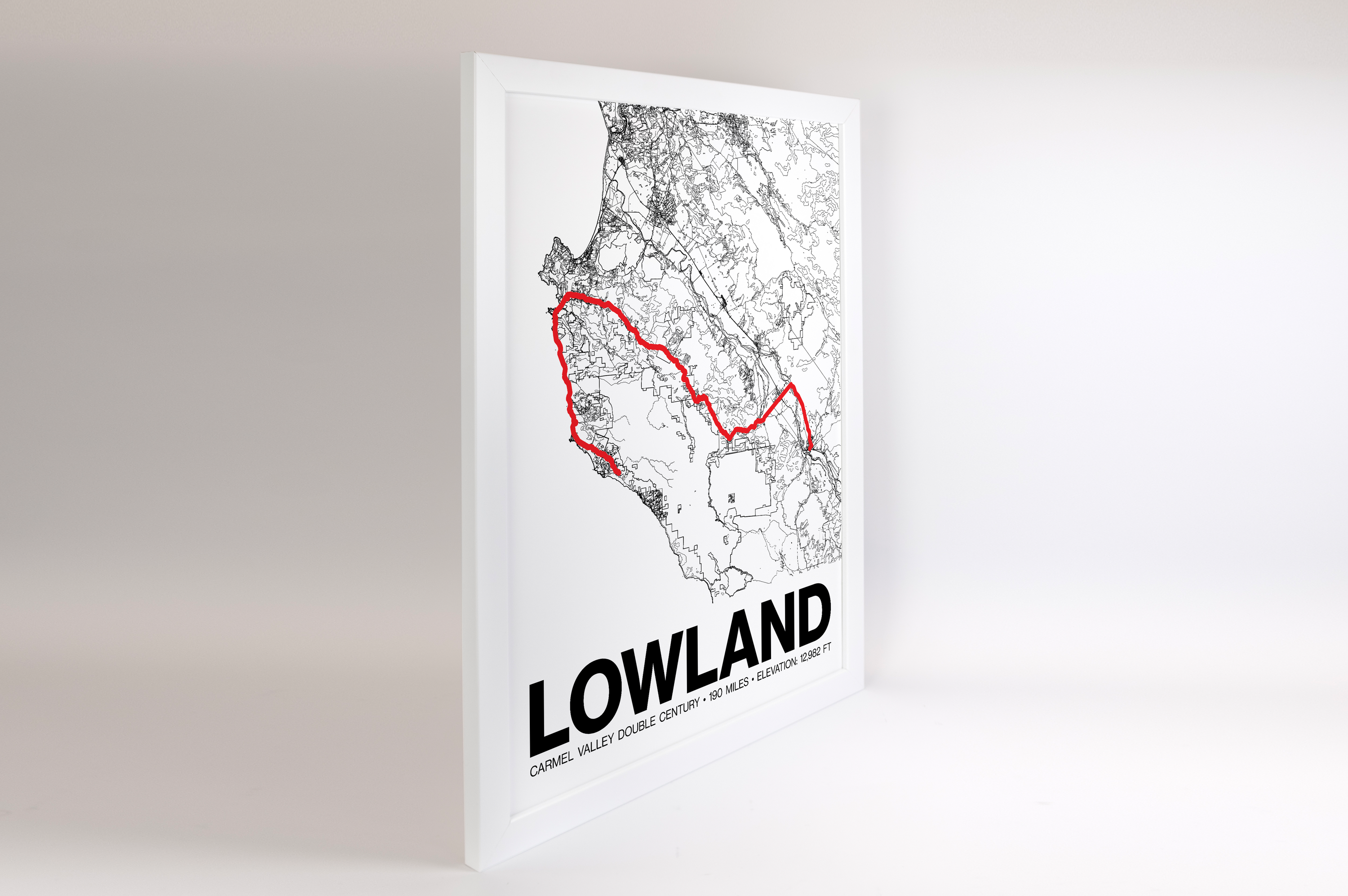 Carmel Valley Double Century Lowland Poster -  Grid Style