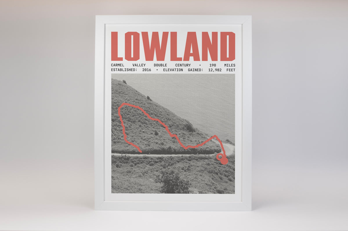 Carmel Valley Double Century - Lowland Poster