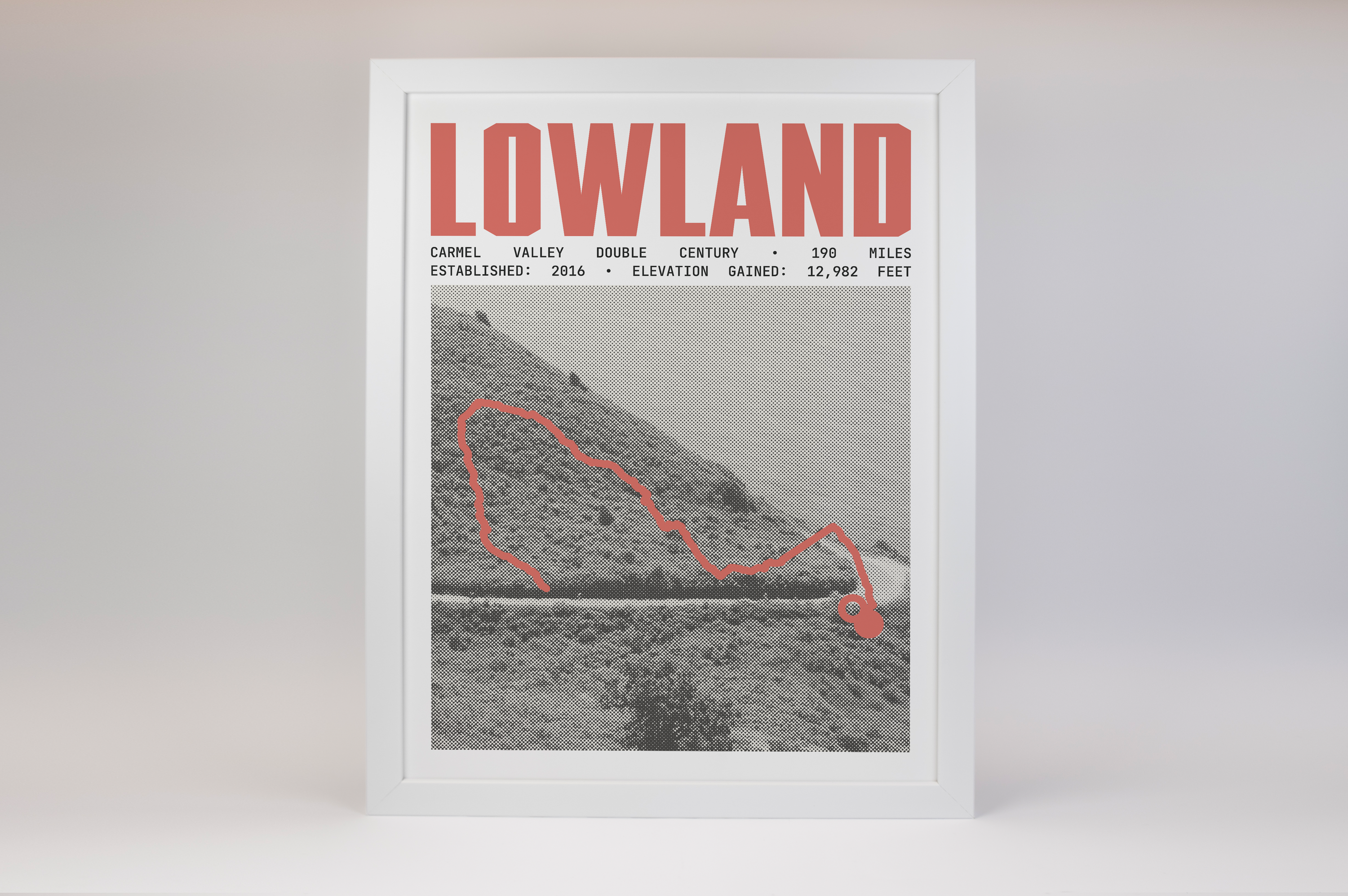 Carmel Valley Double Century - Lowland Poster