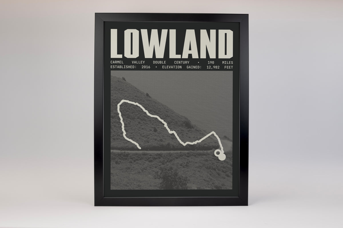 Carmel Valley Double Century - Lowland Poster