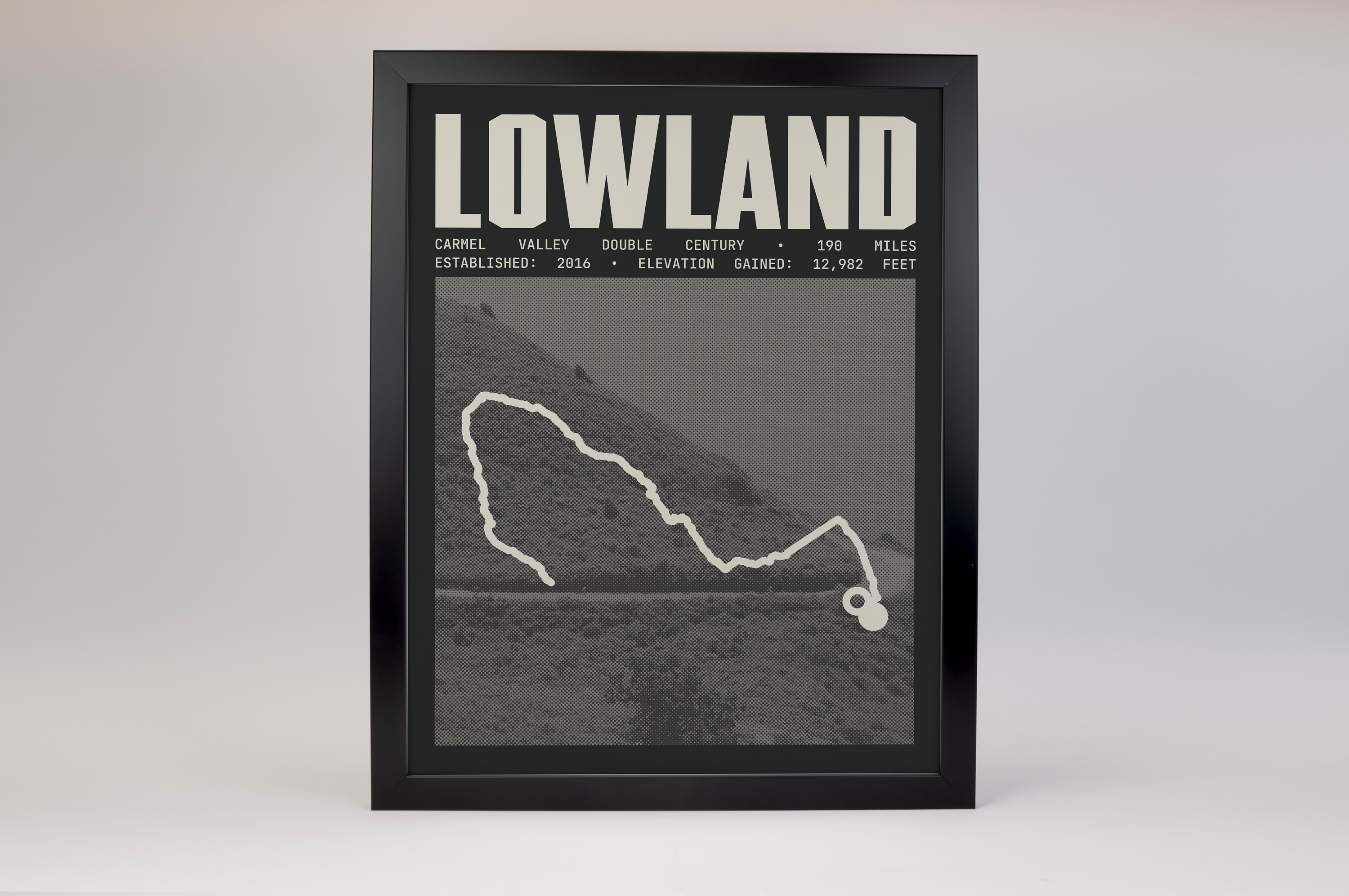 Carmel Valley Double Century - Lowland Poster