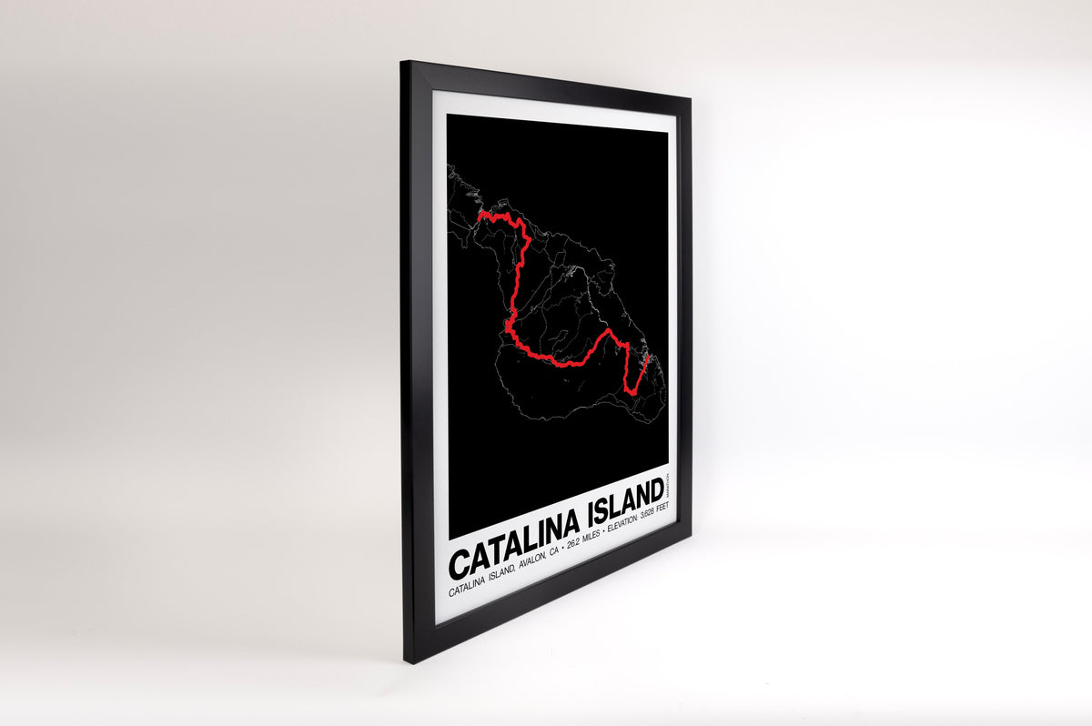 Catalina Island Marathon Poster - Grid Style